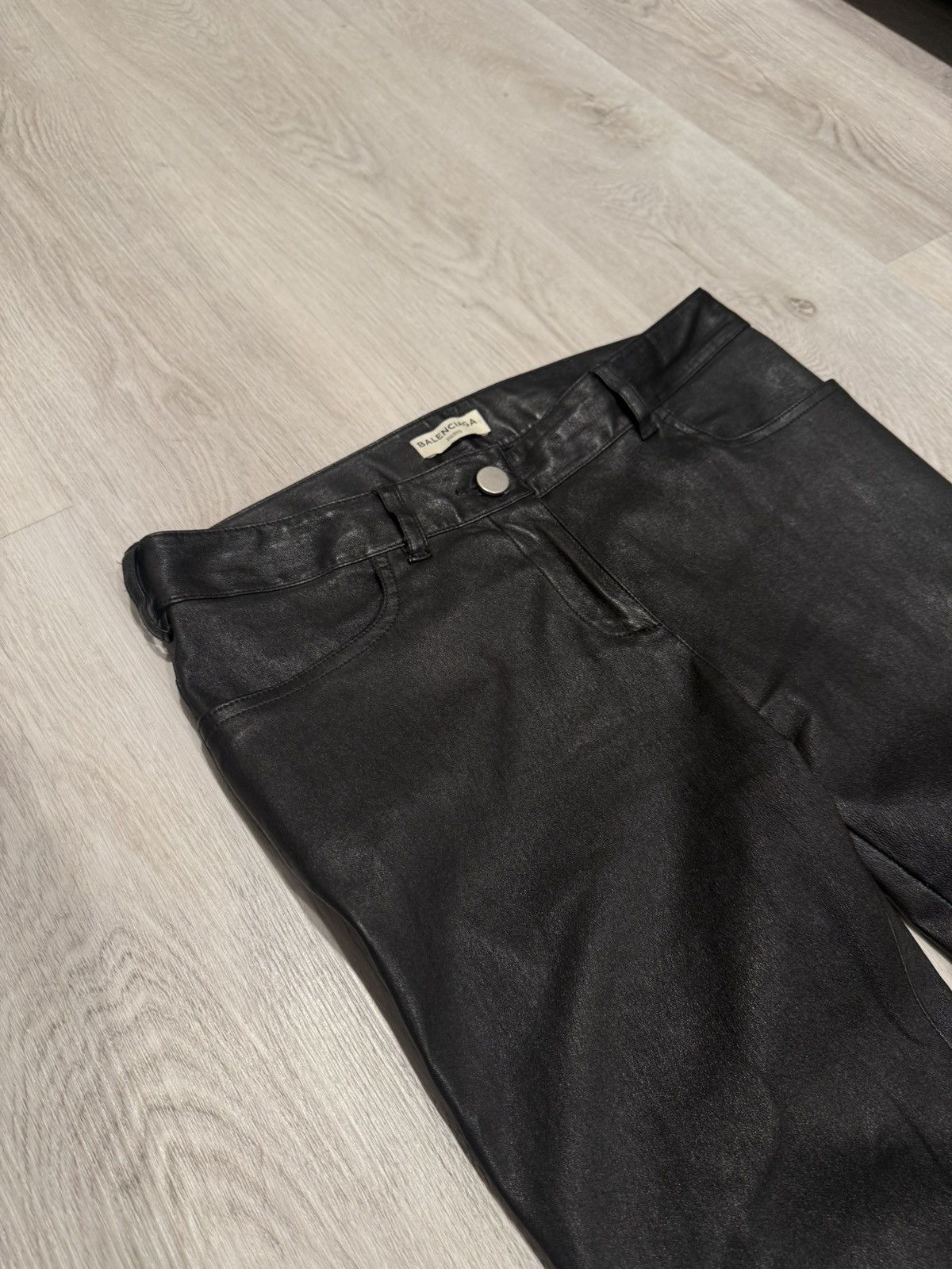 Balenciaga s/s 2015 leather denim cut pants!! Size US 28 / EU 44 - 3 Thumbnail
