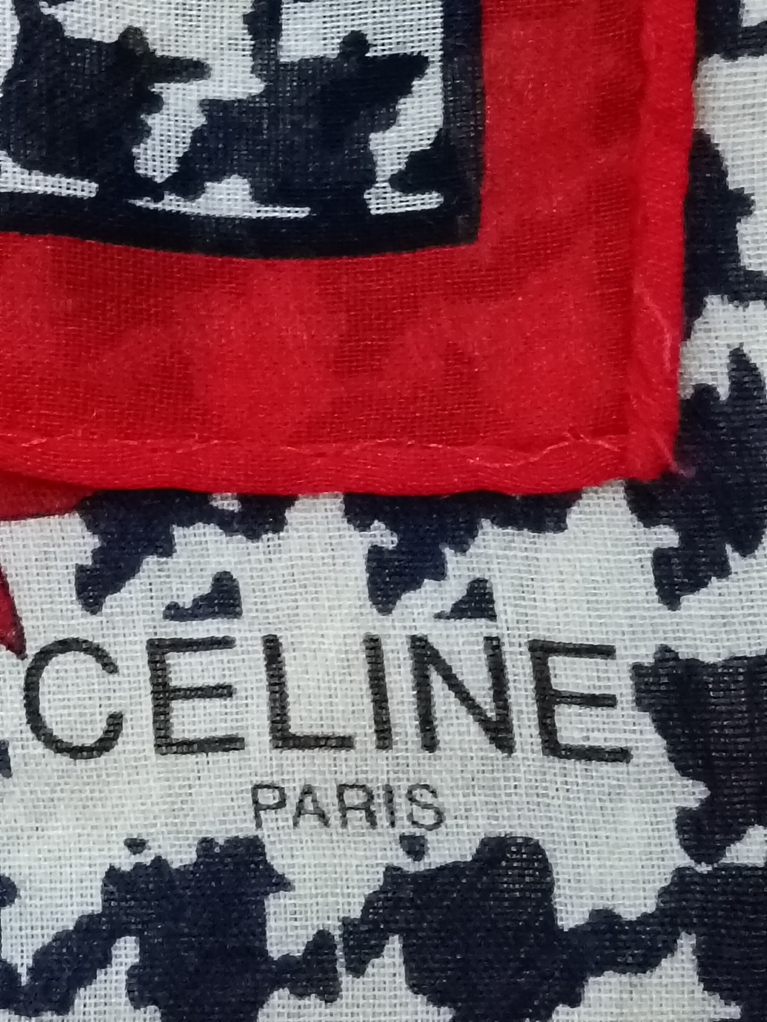 Celine CELINE HOUNDSTOOTH HANDKERCHIEF Size ONE SIZE - 2 Thumbnail