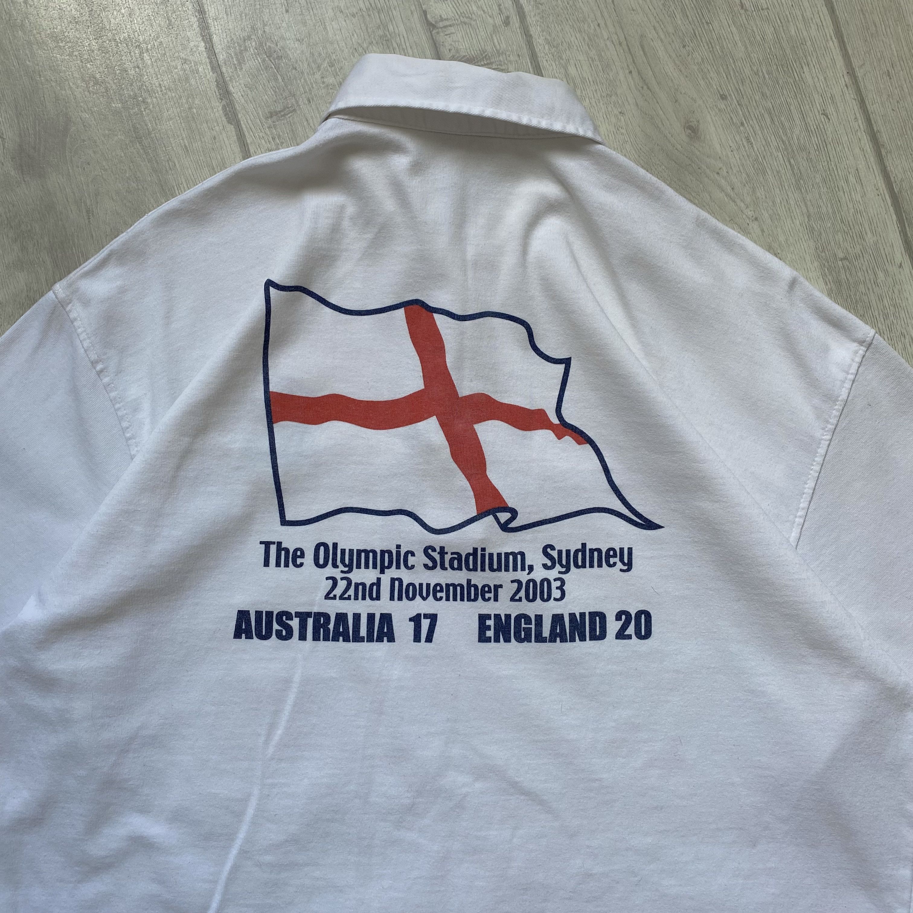 Cotton Traders 🏆 Vintage England Rugby jersey shirt 2003 champions Size US XL / EU 56 / 4 - 2 Thumbnail