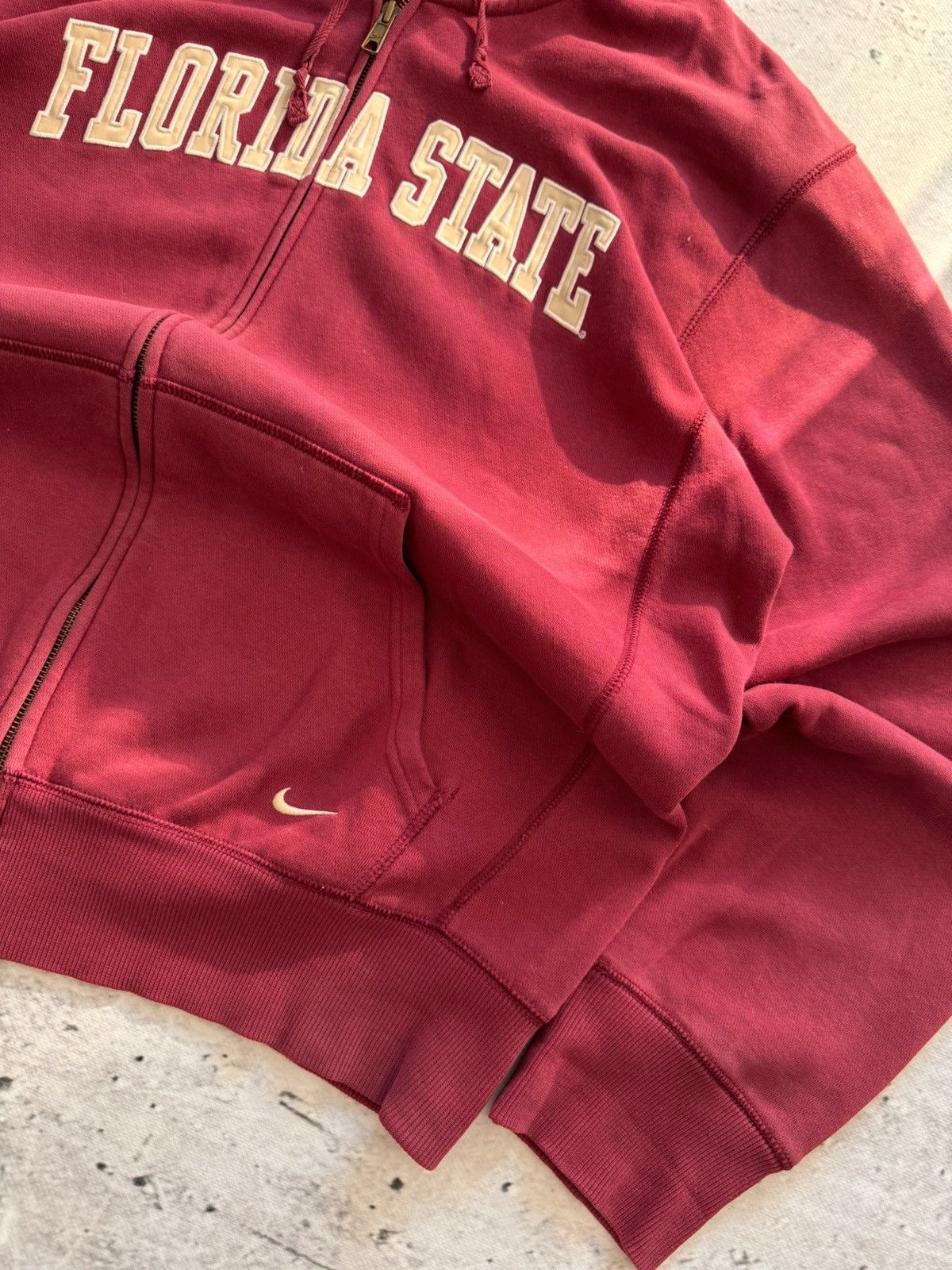 Nike × Vintage NIKE VINTAGE CENTER LOGO OVERSIZE BOXY ZIP HOODIE Size US XL / EU 56 / 4 - 3 Thumbnail
