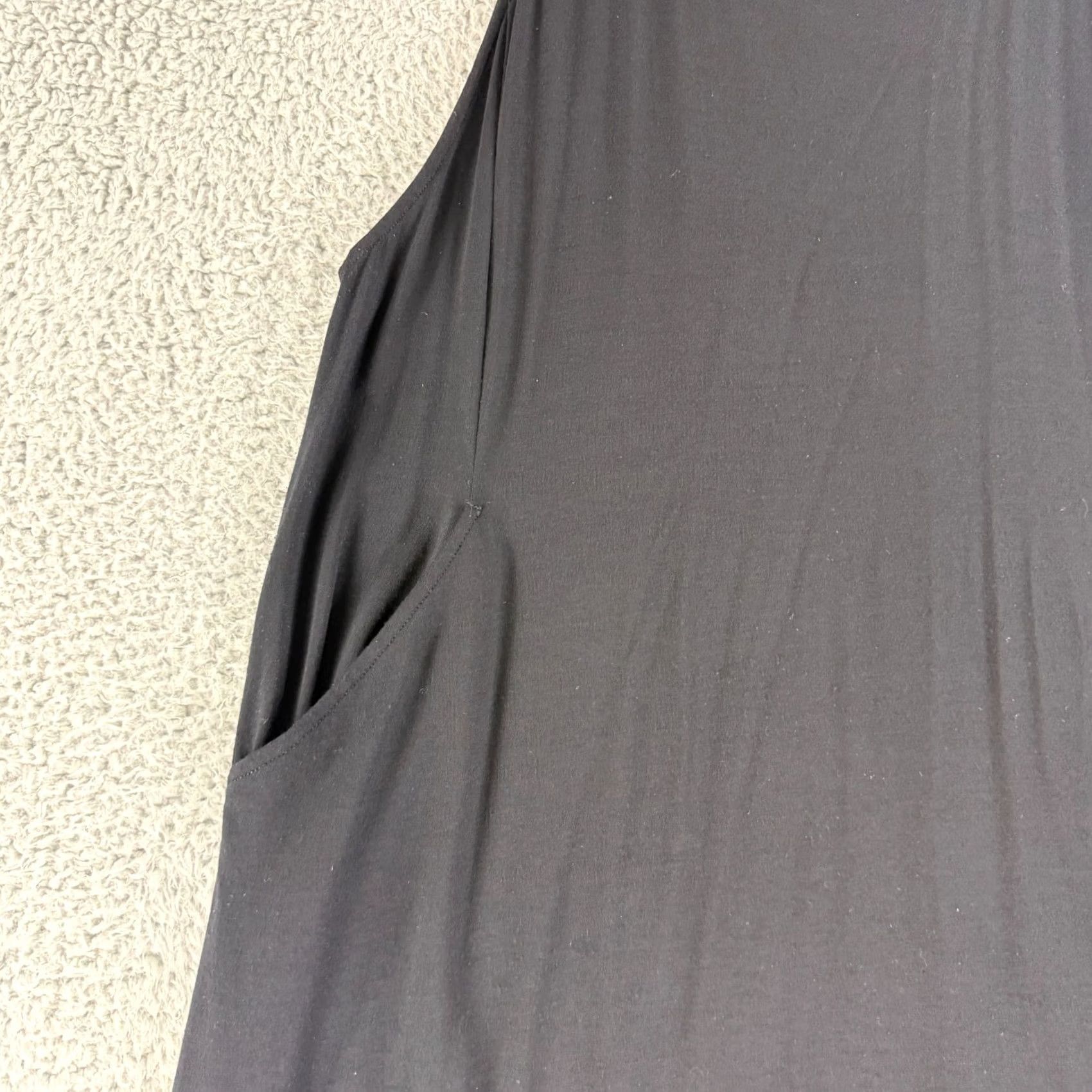 Eileen Fisher Eileen Fisher Jumpsuit Womens XXS Black Sleeveless Pull On Pockets Stretch Size 24" / US 00 / IT 34 - 3 Thumbnail