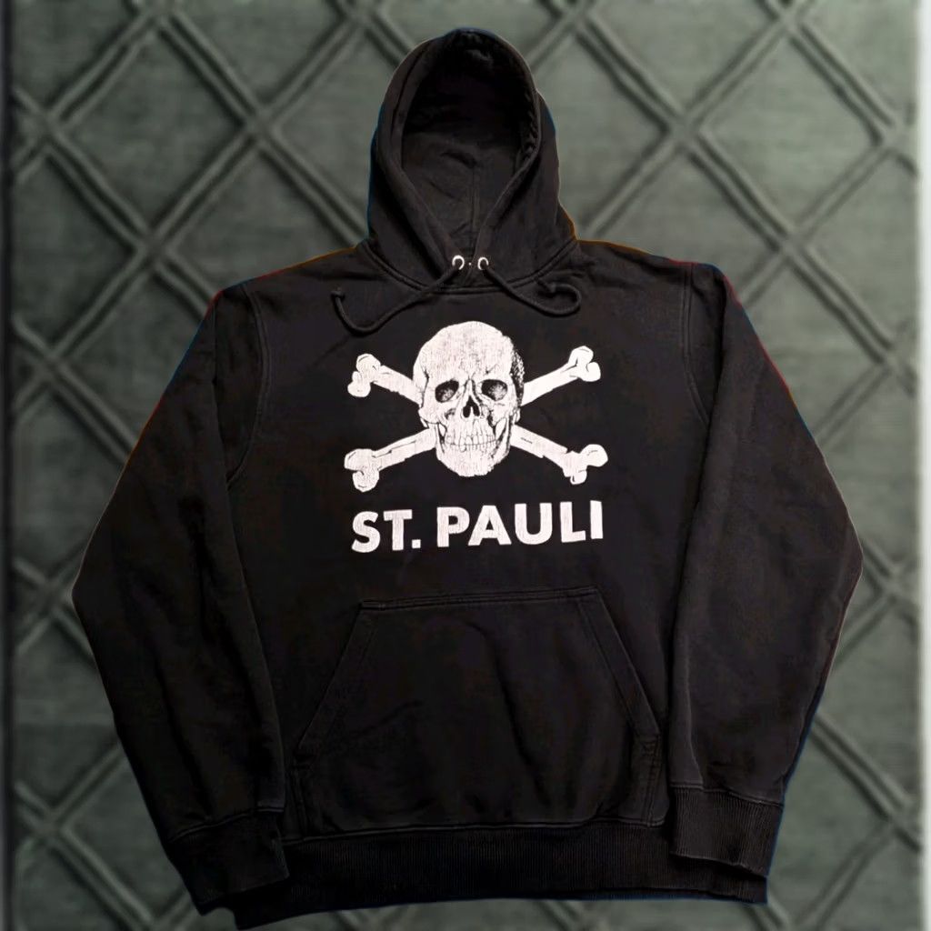 Vintage VINTAGE St. Pauli Hoodie Pullover Sweatshirt Soccer Y2K Black Large Mens Size US L / EU 52-54 / 3 - 1 Thumbnail