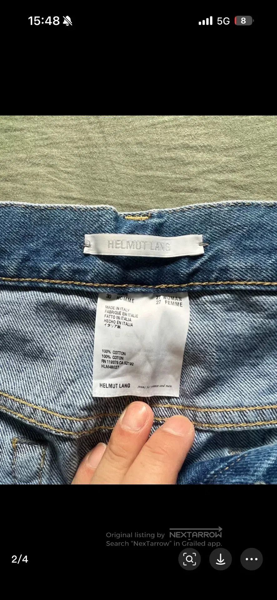 Helmut Lang Helmut Lang Men's Classic Jeans. Size US 30 / EU 46 - 4 Thumbnail