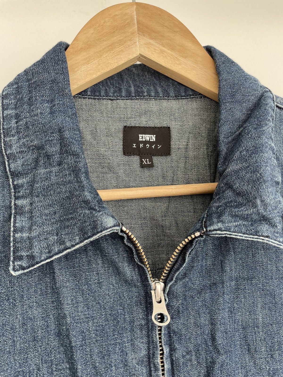Edwin × Japanese Brand Edwin Denim Demo Zip Shirt Size US XL / EU 56 / 4 - 6 Thumbnail