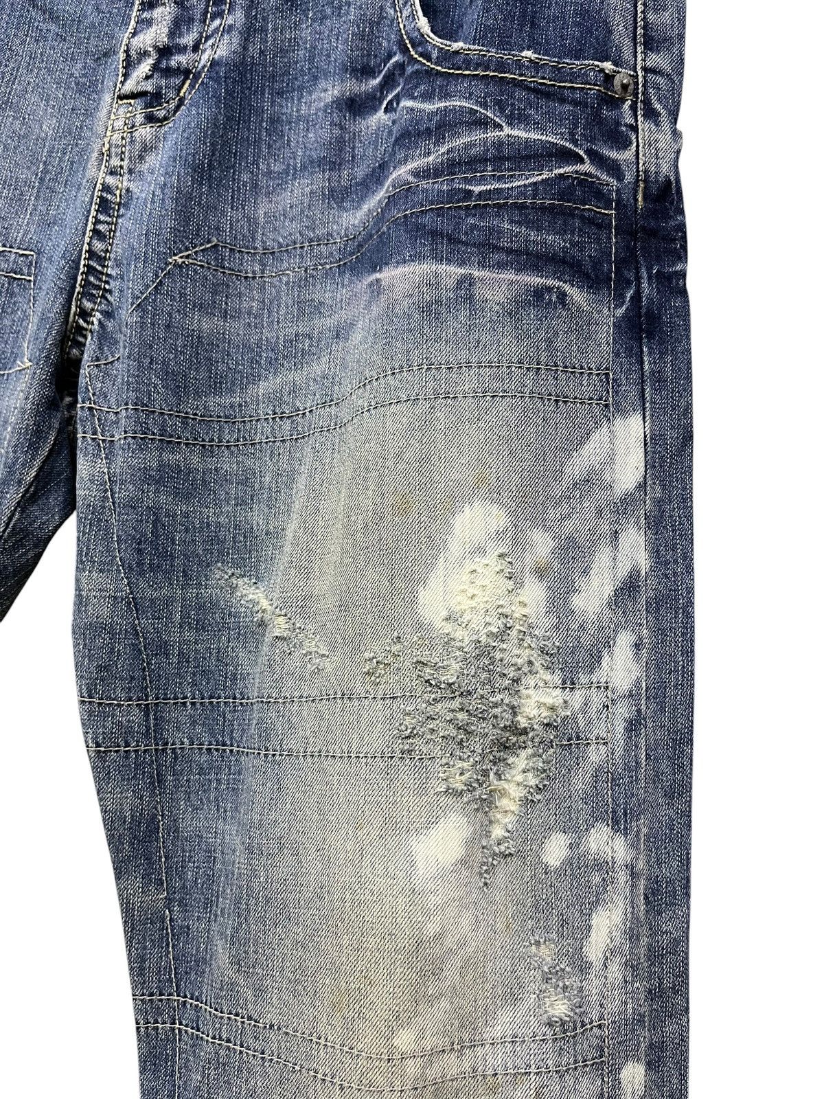 Cook Jeans Cook Jeans Fleur De Lis Grunge Distressed ERD Denim Size US 36 / EU 52 - 5 Thumbnail