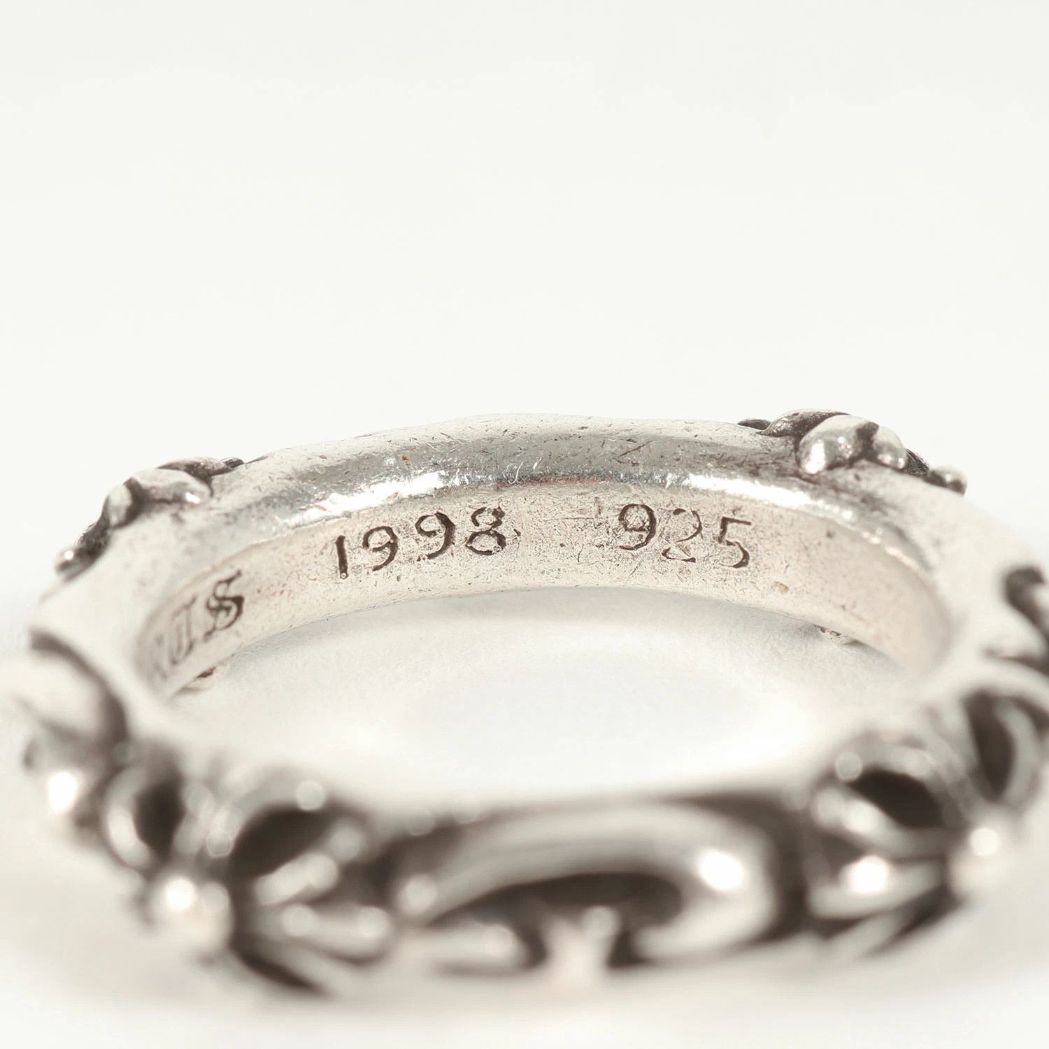 Chrome Hearts RARE SIZE! 10 CHROME HEARTS SBT SCROLL BAND RING silver Size ONE SIZE - 6 Thumbnail