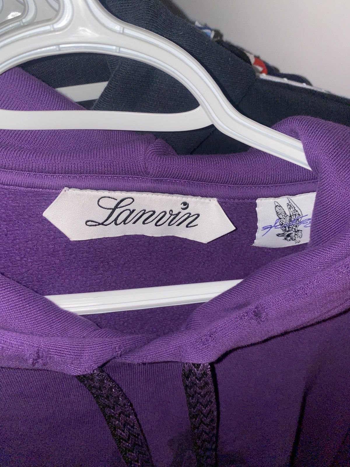 Future × Lanvin Distressed Purple Lanvin X Future Eagle Hoodie Purple/Black Size US M / EU 48-50 / 2 - 13 Thumbnail