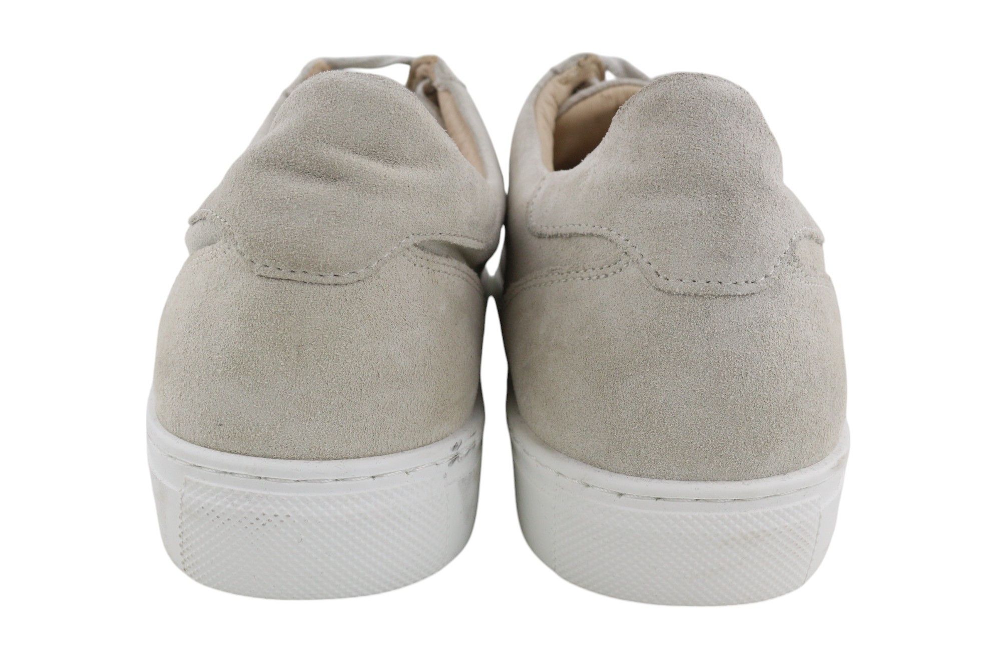 Suitsupply EU46 Light Grey Textile Leather Low-Top Shoes 81562 Size US 13 / EU 46 - 5 Thumbnail