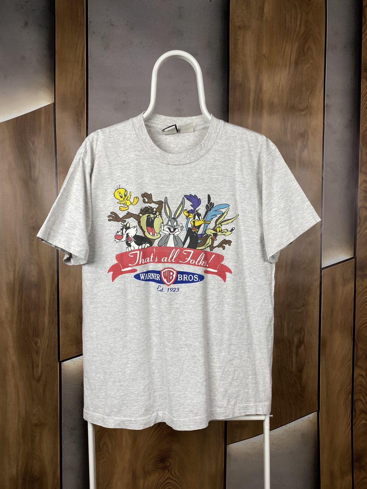 Warner Bros 🐾Vintage 90s T-Shirt Warner Bros Looney Tunes VTG Tee🐾 Size US L / EU 52-54 / 3 - 1 Thumbnail