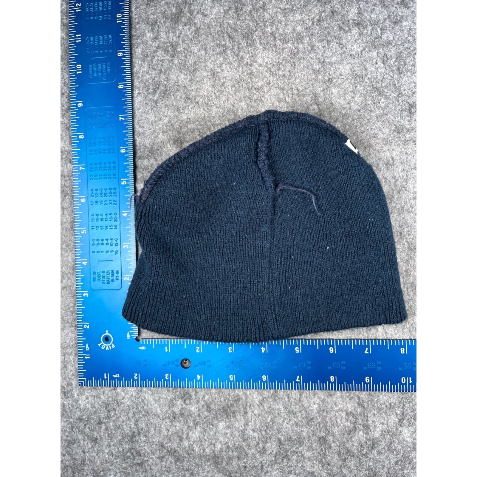Vintage Beanie Toque Adult One Size Blue Knit 100% Acrylic Winter Ski Outdoors Snow Size ONE SIZE - 5 Thumbnail
