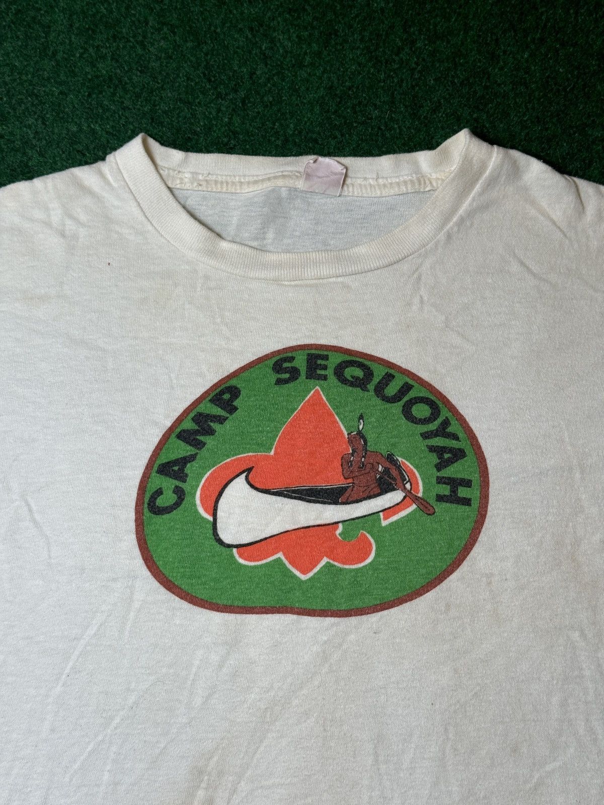 Vintage Vintage 50s 60s Boy Scouts Camp Sequoyah Americana T Shirt Size US XS / EU 42 / 0 - 2 Thumbnail