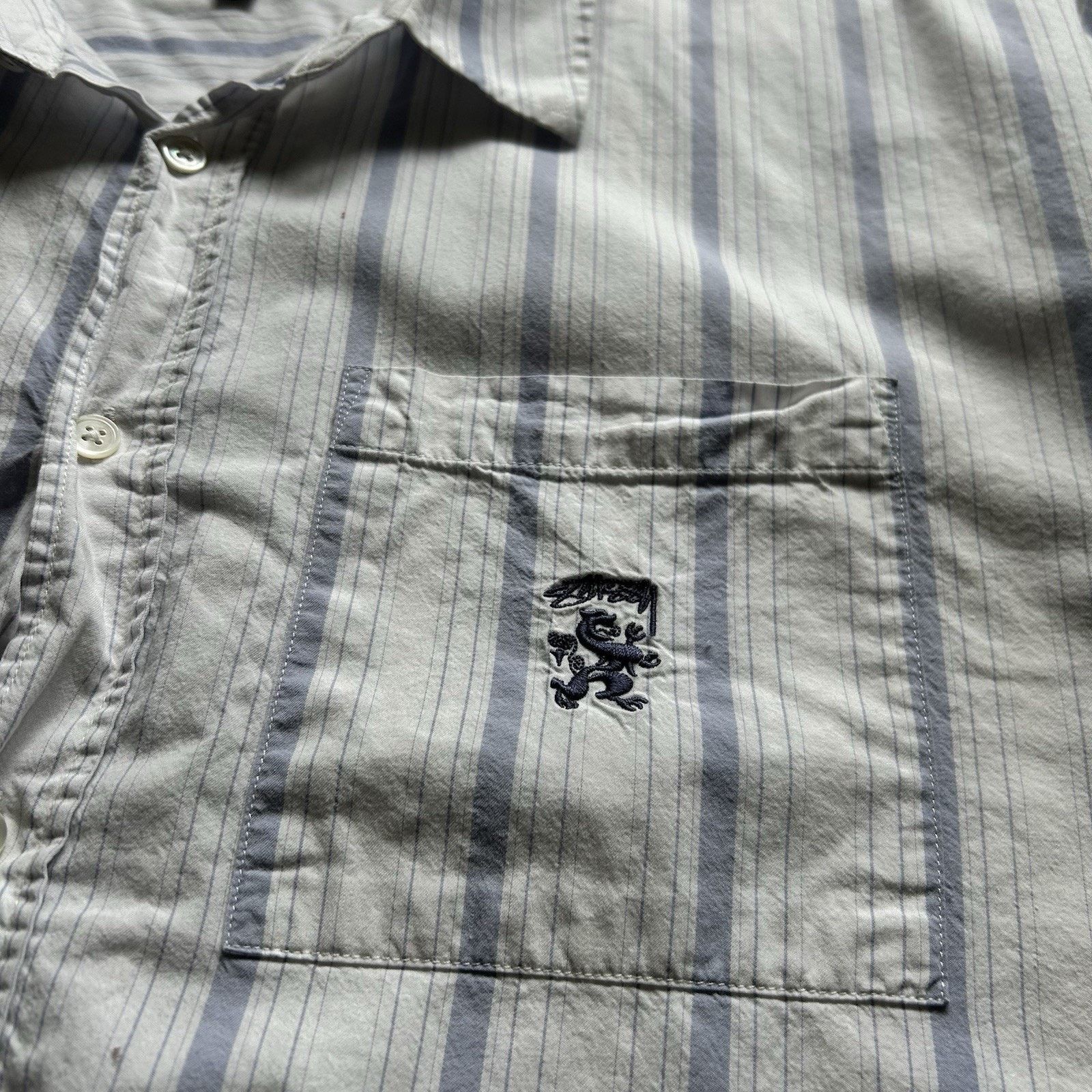 Stussy Vintage Stussy Shirt Size XL Button Up Striped Pocket Logo Size US XL / EU 56 / 4 - 3 Thumbnail
