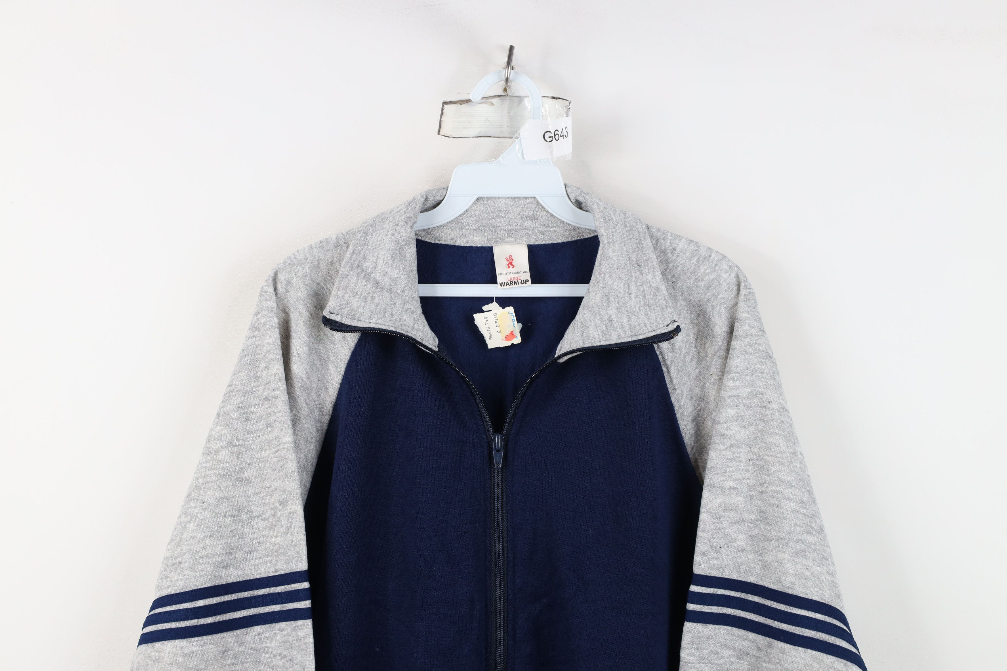 Vintage Deadstock Vintage 60s 70s Streetwear Up Track Jacket USA Size US L / EU 52-54 / 3 - 2 Thumbnail