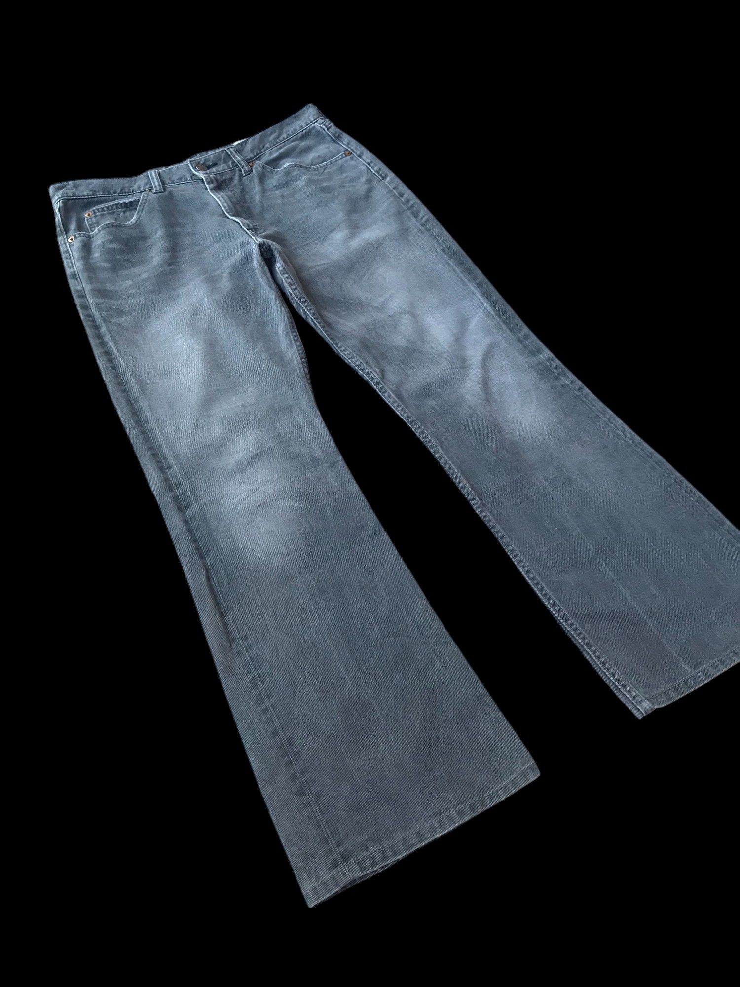 Levi's FLARED VINTAGE Levis 517 faded black japan W33x29 Size US 33 - 2 Thumbnail