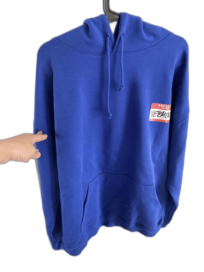Vetements vetements blue hooded sweatshirt autumn 2022 Size US M / EU 48-50 / 2 - 1 Thumbnail