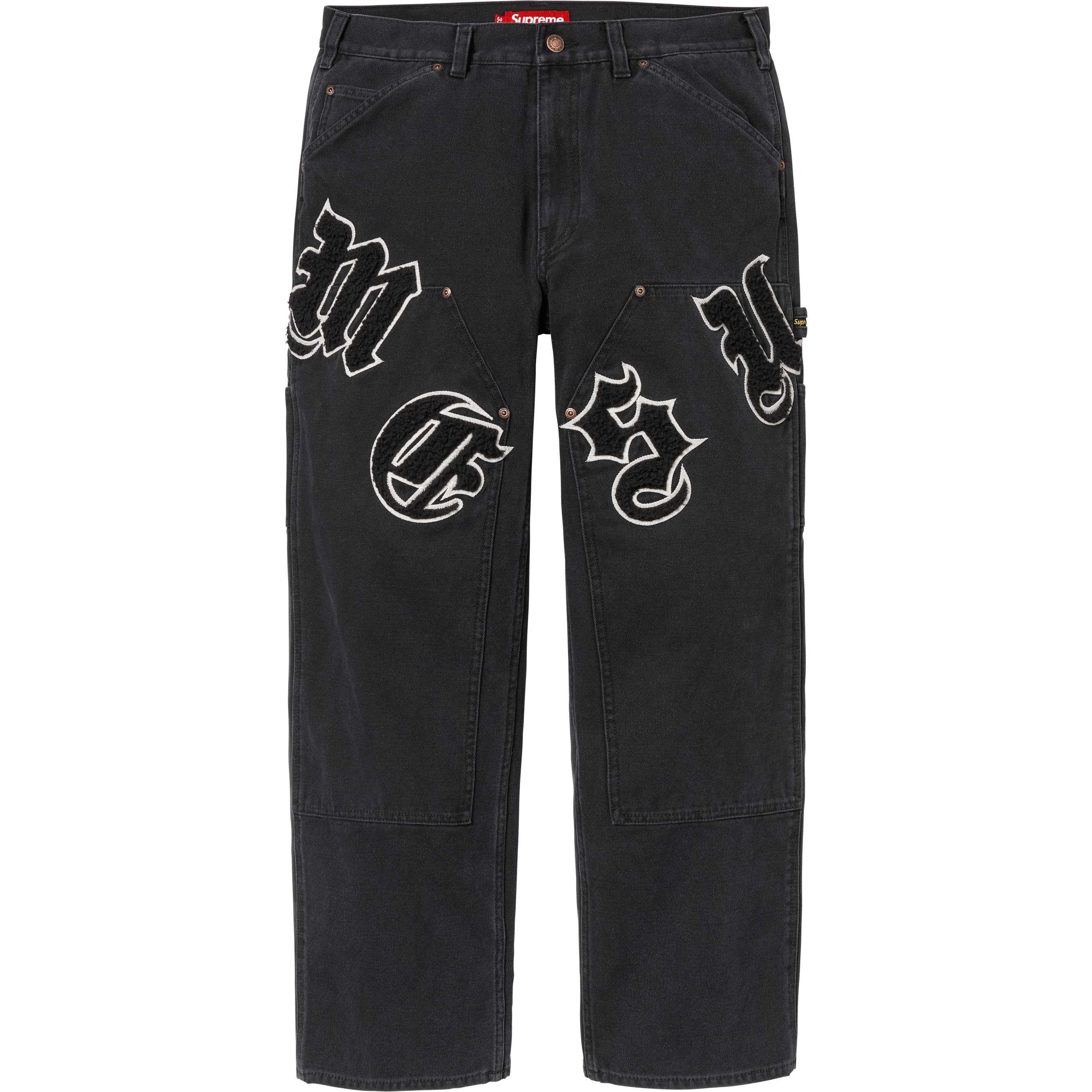 Supreme Supreme Eagle Double Knee Denim Painter Pant Black | Grailed