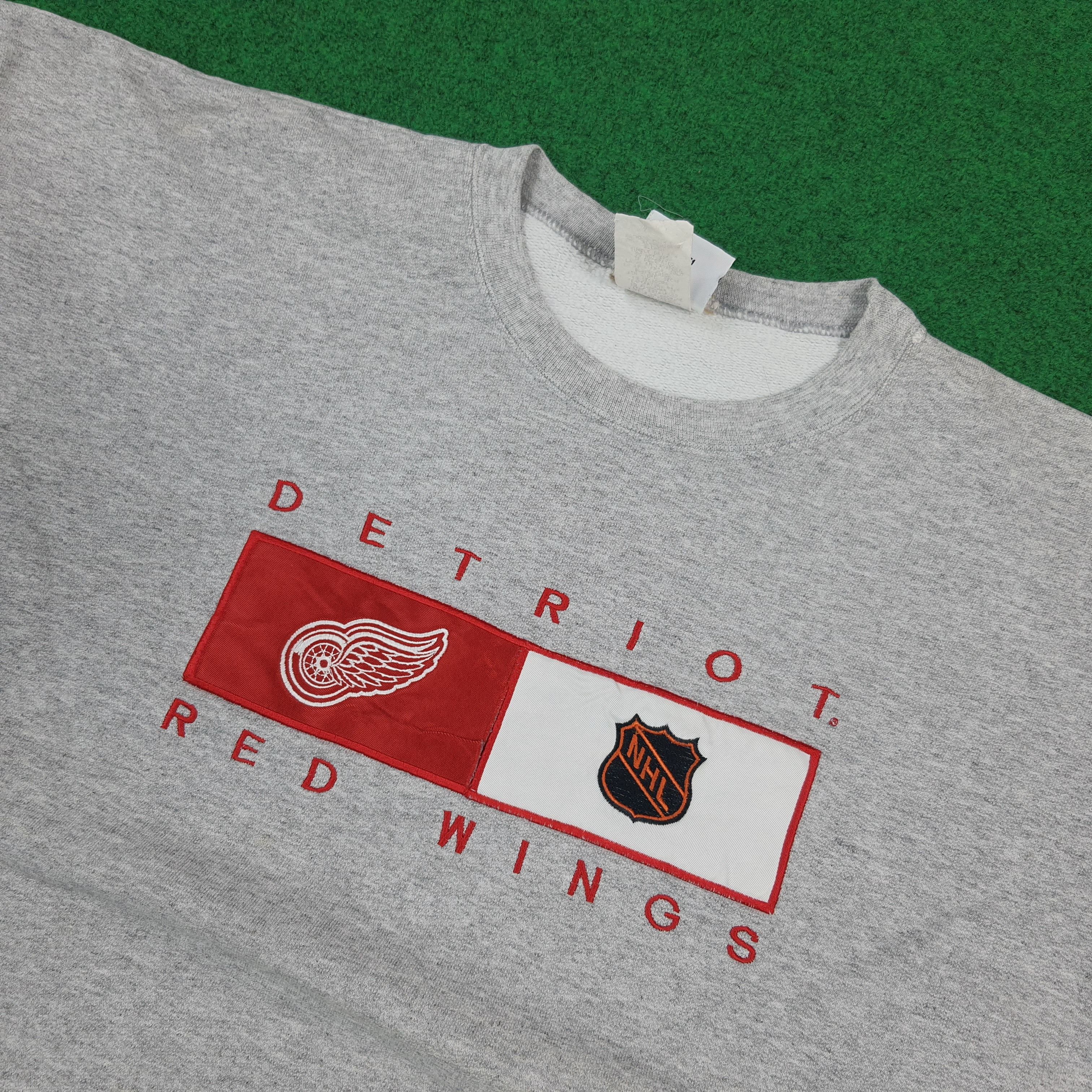 NHL Vintage Detroit Red Wings Hockey League Sweatshirt C291N1 Size US XL / EU 56 / 4 - 2 Thumbnail