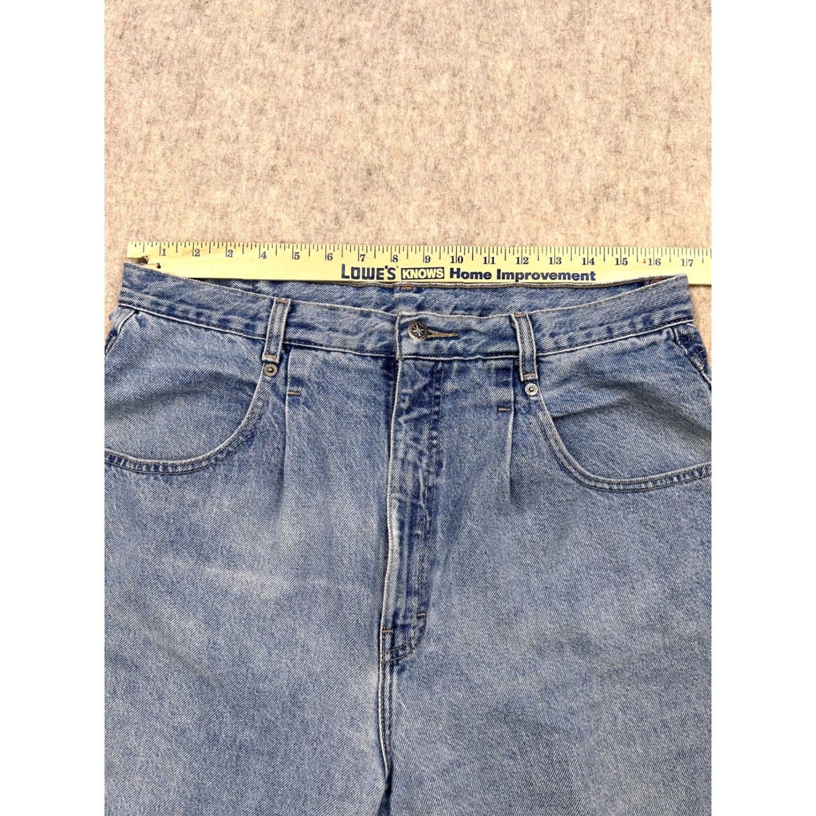 Vintage Vintage Brittania Jeans Womens 16x30 Light Wash Denim High Rise Tapered 90s Size 38" / US 16 / IT 52 - 5 Thumbnail