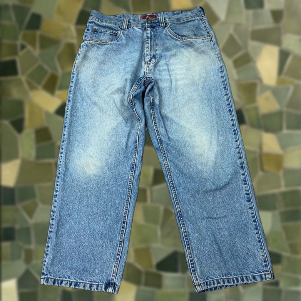 Vintage VINTAGE Five Brother Jeans Mens 34x29 Blue Faded | Five Brother | Jeans | Men | 34x29 | Blue | Vintage Size US 32 / EU 48 - 1 Thumbnail