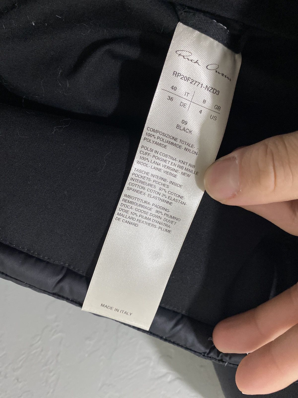 Rick Owens Rick Owens Goose Down Asymmetric Zipper Mountain Puffer Size US S / EU 44-46 / 1 - 8 Thumbnail