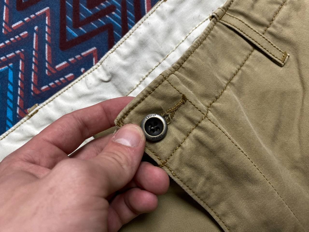 Levi's Denim pants beige vintage jeans Levi's Y2K streetwear Size US 36 / EU 52 - 6 Thumbnail