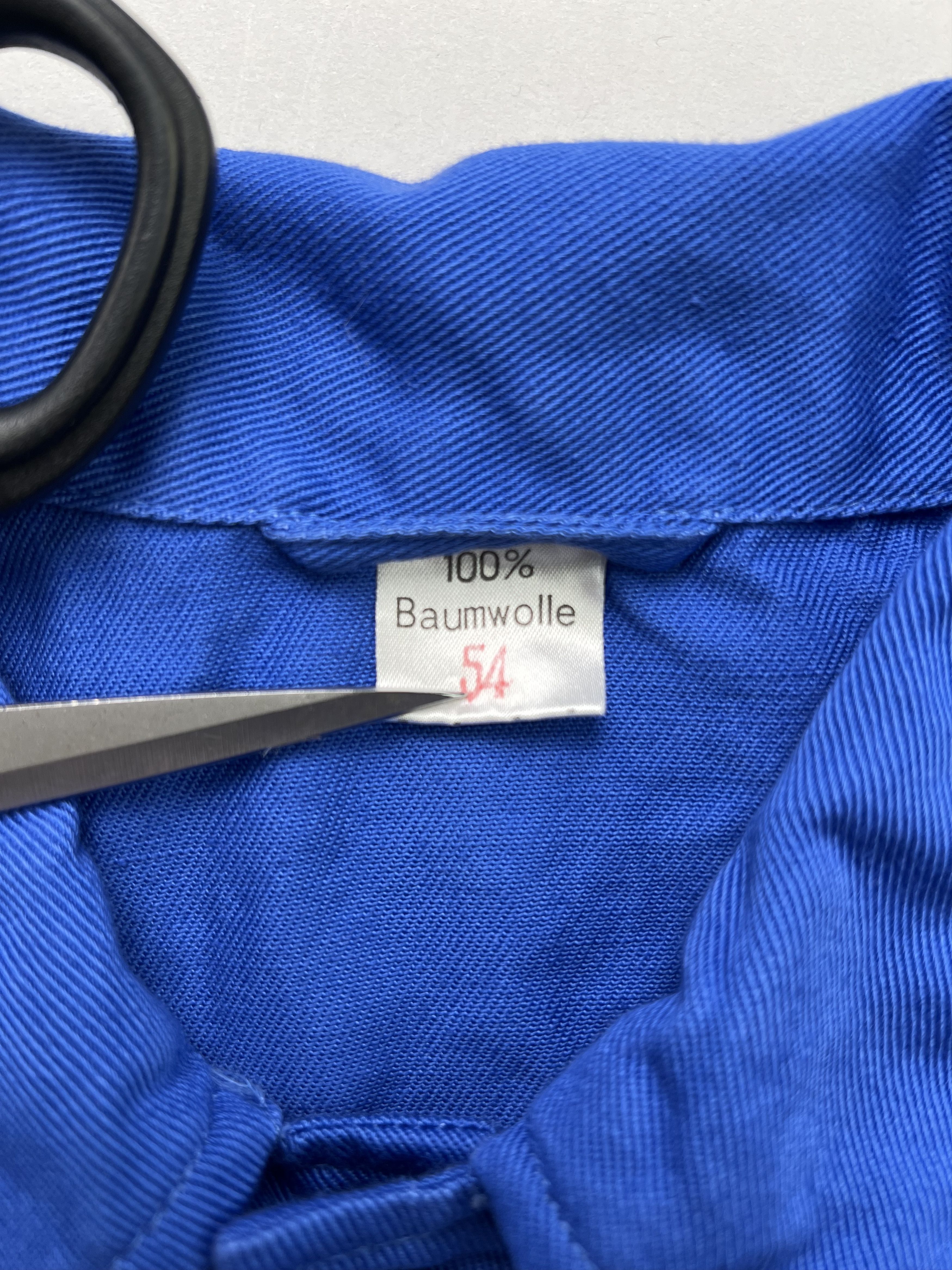 Vintage French Work Short Jacket Vintage Bleu De Travail Size US M / EU 48-50 / 2 - 3 Thumbnail