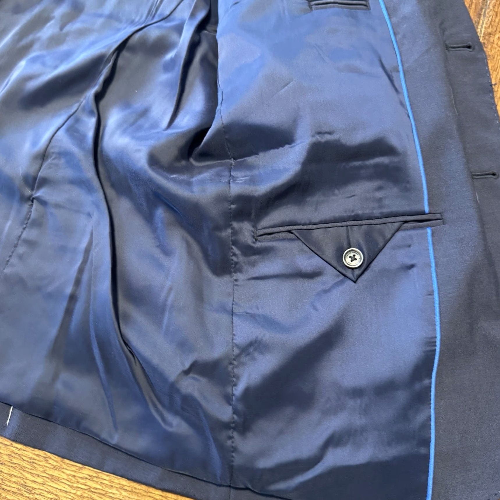 Lands' End Men's American Airlines Land's End Navy Traditional Fit Blazer Size 42 New Size 42R - 6 Thumbnail