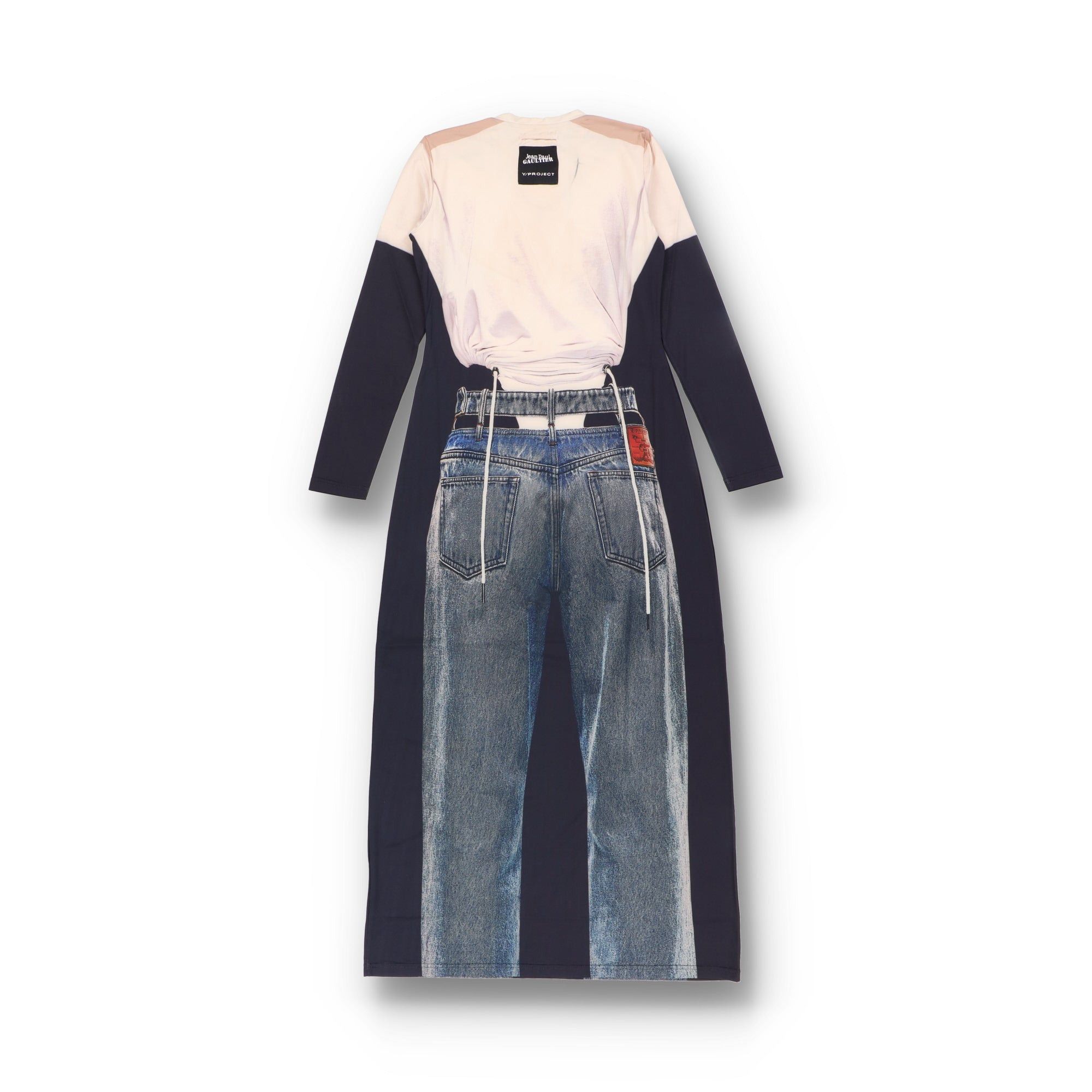 Jean Paul Gaultier  Y/Project Denim Belt Trompe L'oeil Maxi Dress | Grailed