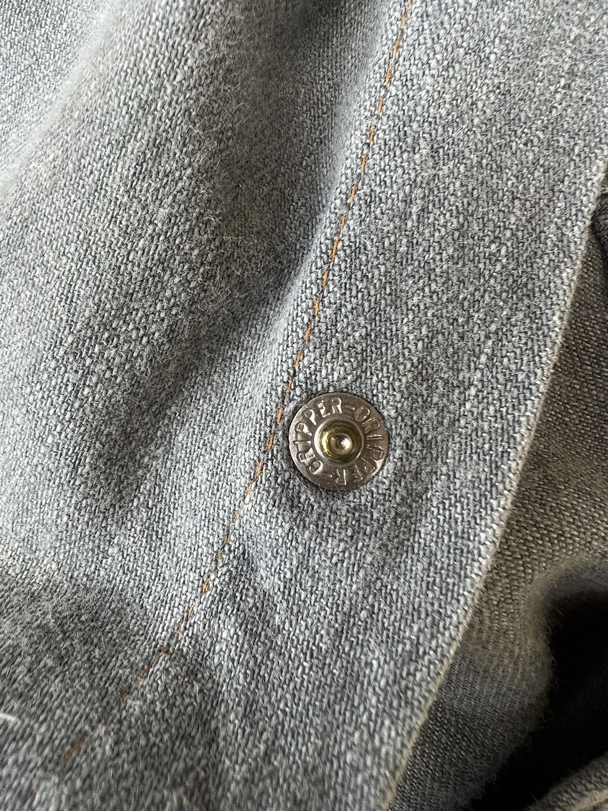Vintage Vintage 90s Wrangler Blue Bell Grey Denim Western Shirt Size US M / EU 48-50 / 2 - 19 Thumbnail