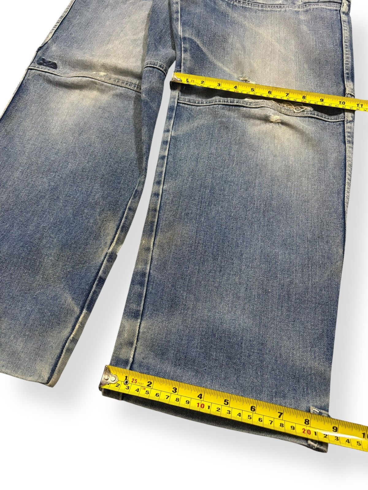 Vans Vintage Y2K Vans Double Knee Style Baggy Distressed Jeans Size US 30 / EU 46 - 17 Thumbnail