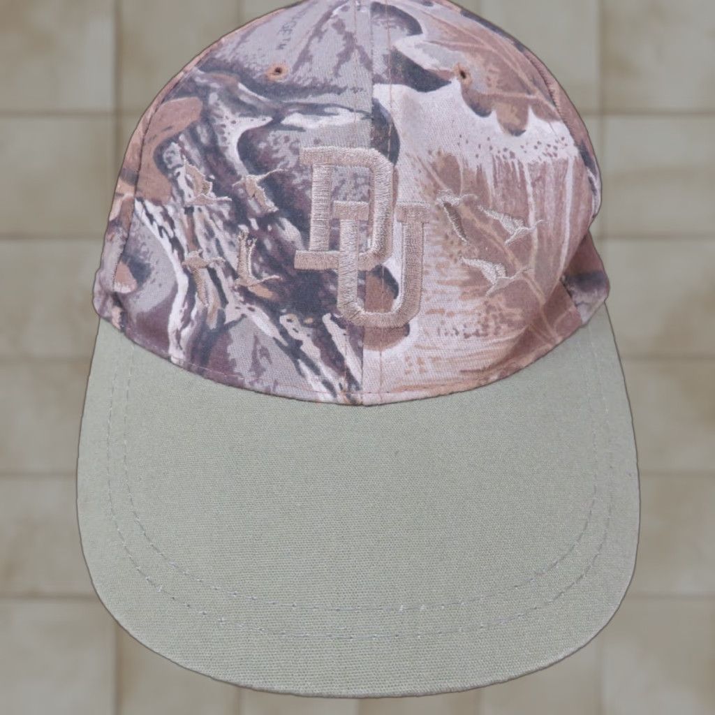 Vintage VTG Camo Ducks Unlimited DU Mallard Duck hunting baseball trucker cap hat Size ONE SIZE - 1 Thumbnail