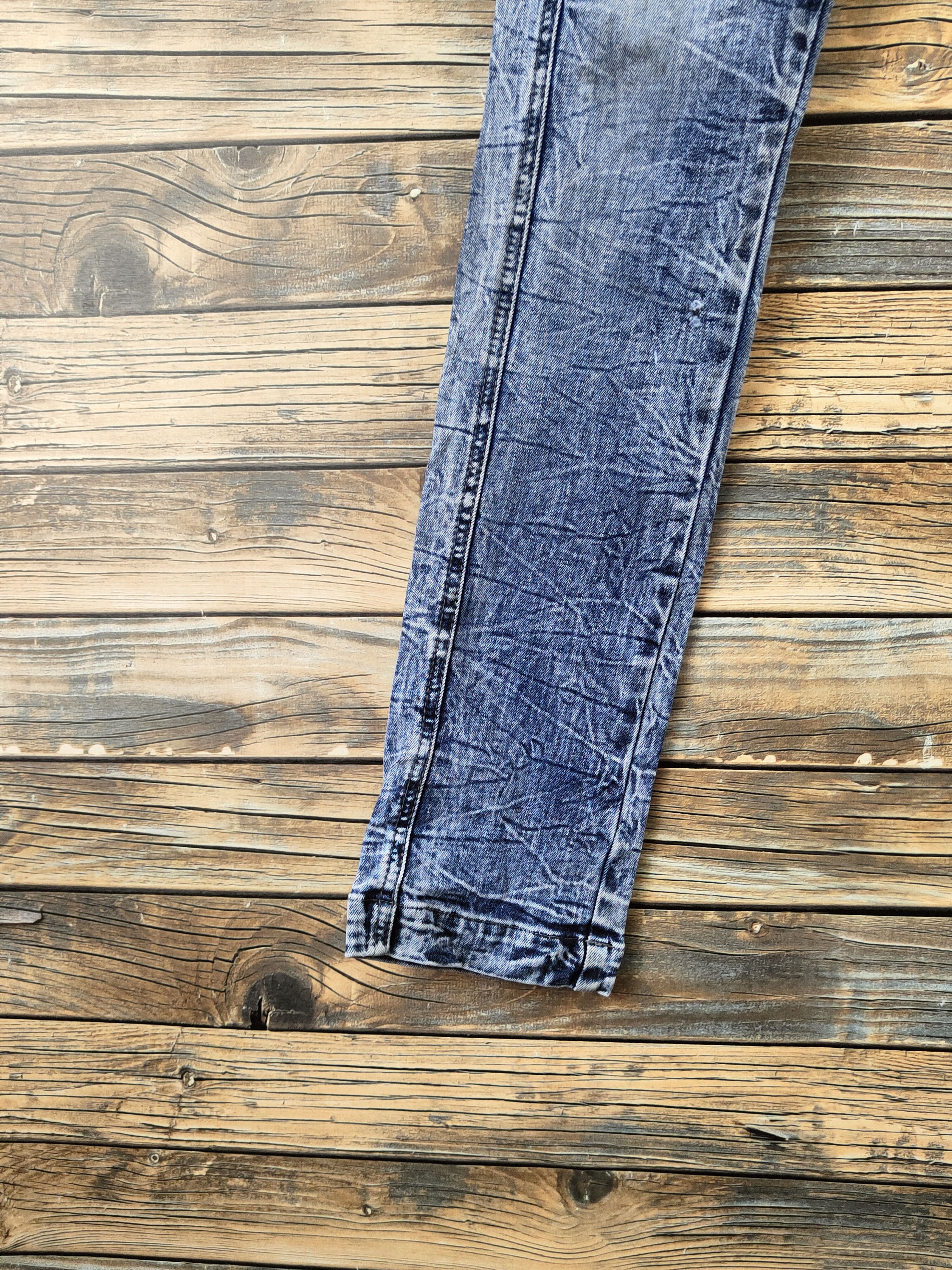 Japanese Brand D Torachi Blue Distressed Ripped Jeans #S2914 Size US 28 / EU 44 - 4 Thumbnail
