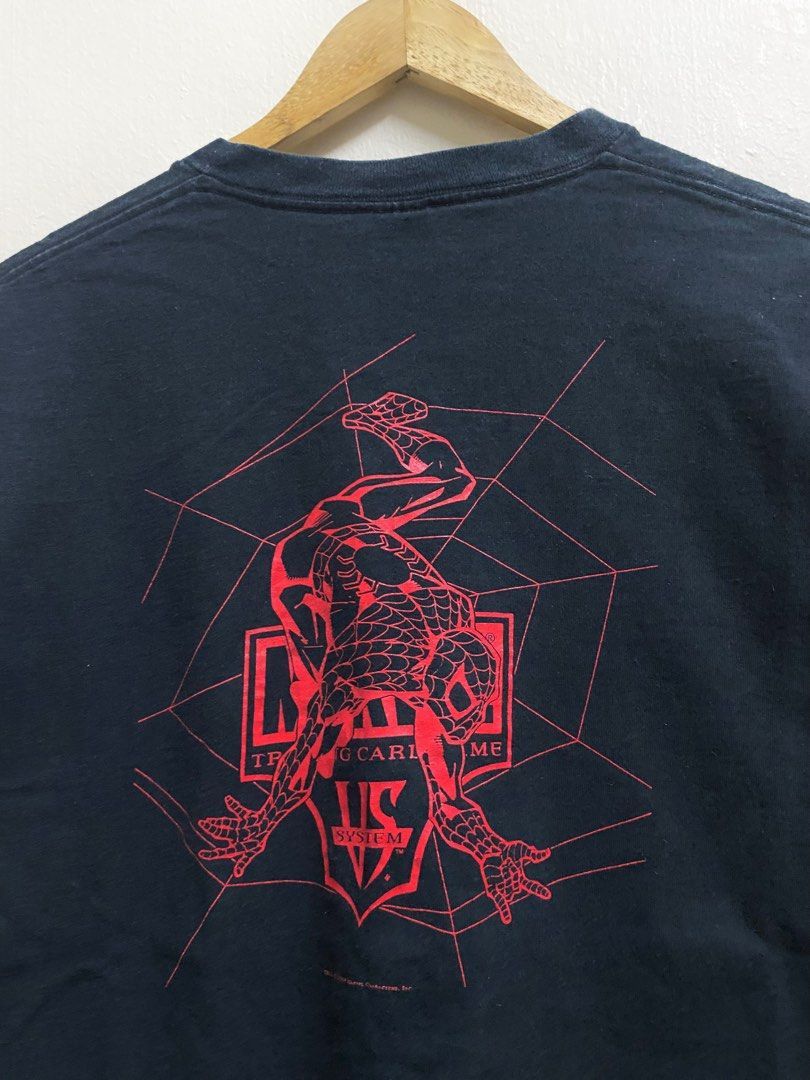 Marvel Comics × Vintage Vintage Marvel Spiderman Trading Card Game Shirt Size US XL / EU 56 / 4 - 1 Thumbnail