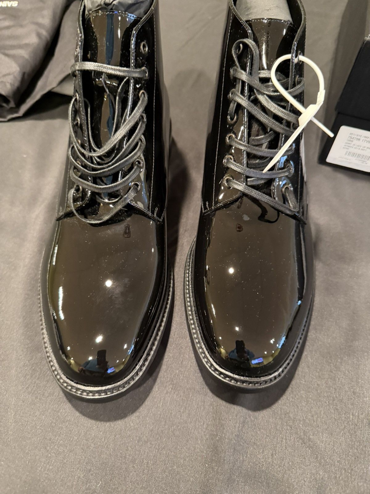 Saint Laurent Paris Saint Laurent men’s army 20 l boot. 44/11.$1090 Size US 11 / EU 44 - 4 Thumbnail