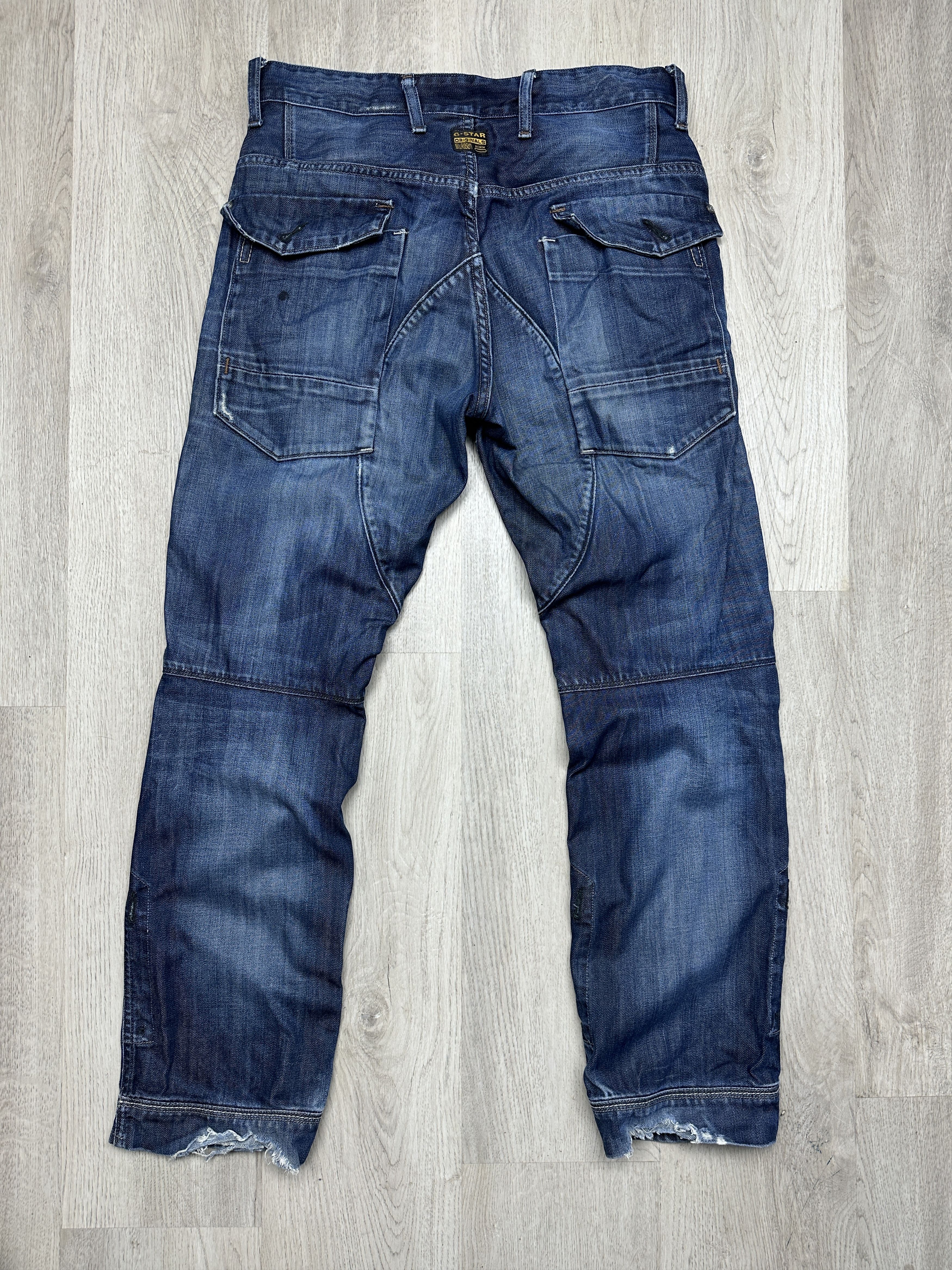 G-Star G Star Raw Mens General Tapered Denim Pants Double Knee Y2K Size US 32 / EU 48 - 7 Thumbnail