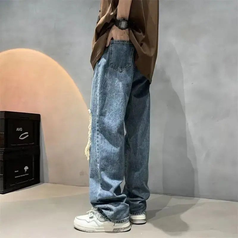 Japanese Brand Loose high street ripped jeans Size US 32 / EU 48 - 3 Thumbnail