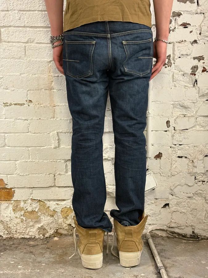 Dior 2010s Dior Navy Slim Denim Jeans by Kris Van Assche Size US 31 - 4 Thumbnail