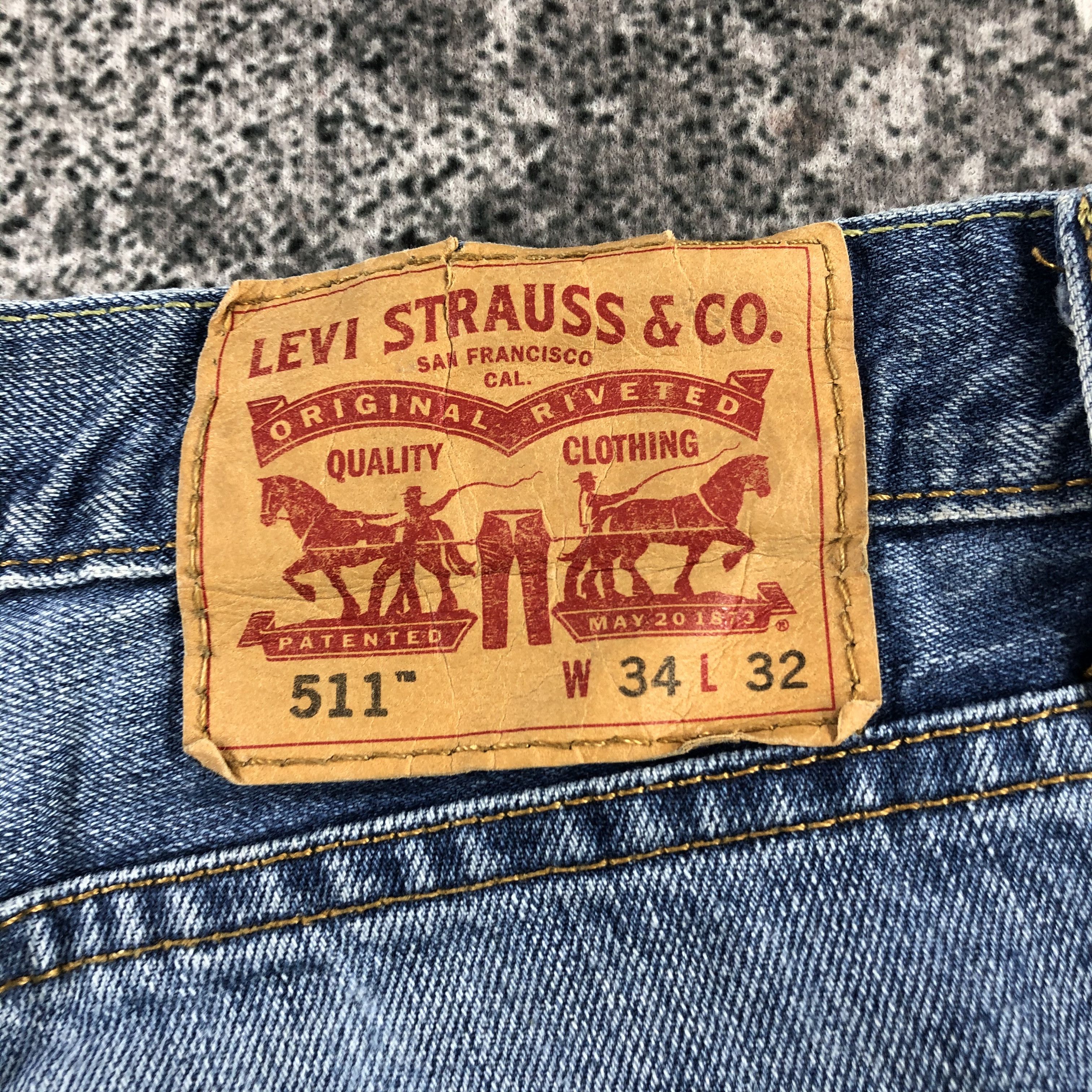 Levi's Levi's 511 Jeans Distressed Denim KJ965 Size US 34 / EU 50 - 5 Thumbnail