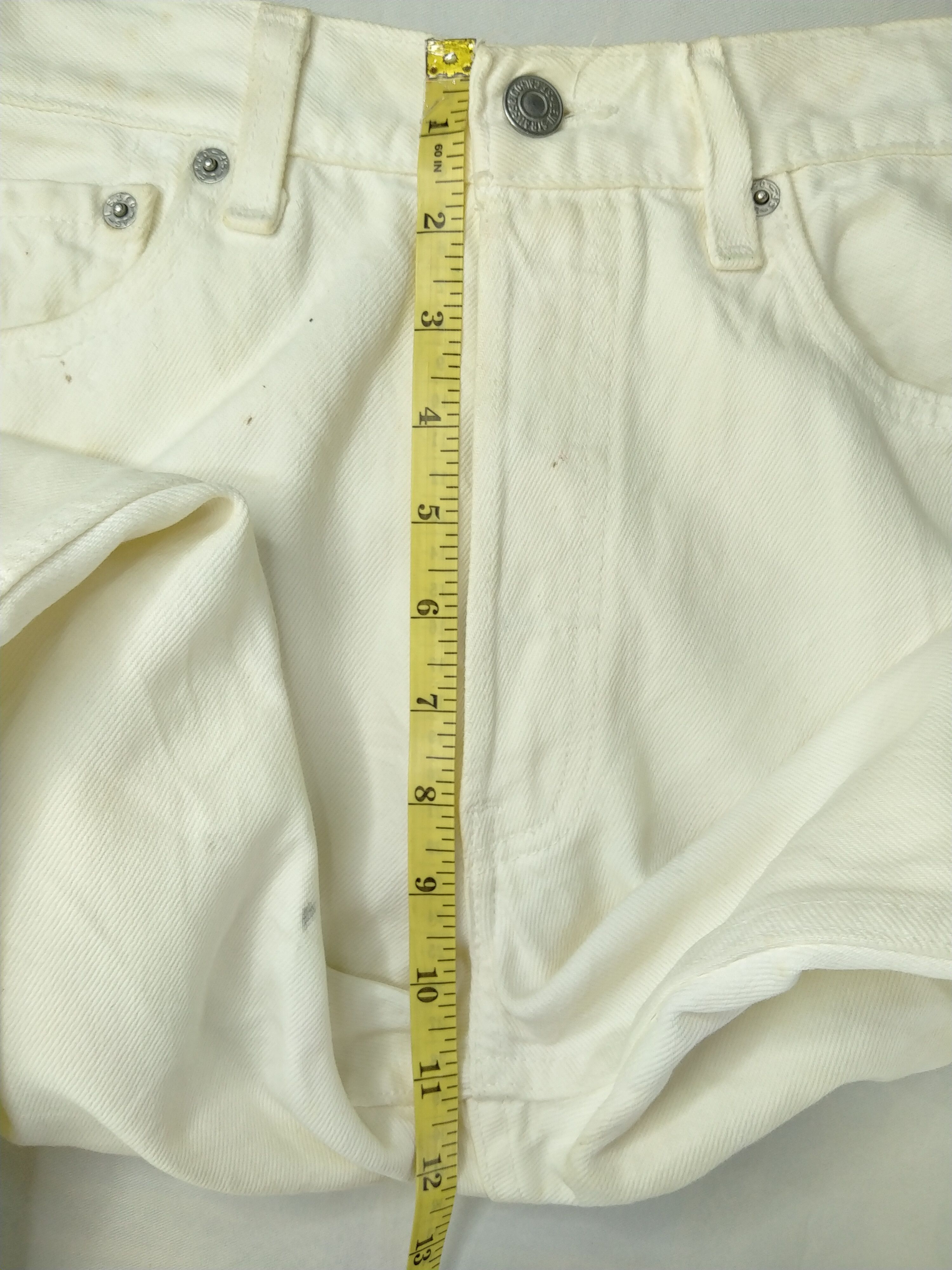 Levi's 90s White Vintage Levi's 501 Denim 27x31.5 -JN427 Size US 27 - 6 Thumbnail