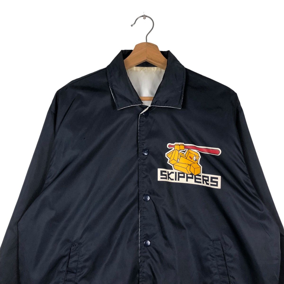 Japanese Brand 📌Vintage Reversible Bomber Jacket Cricket Team Big Logo Size US L / EU 52-54 / 3 - 4 Thumbnail