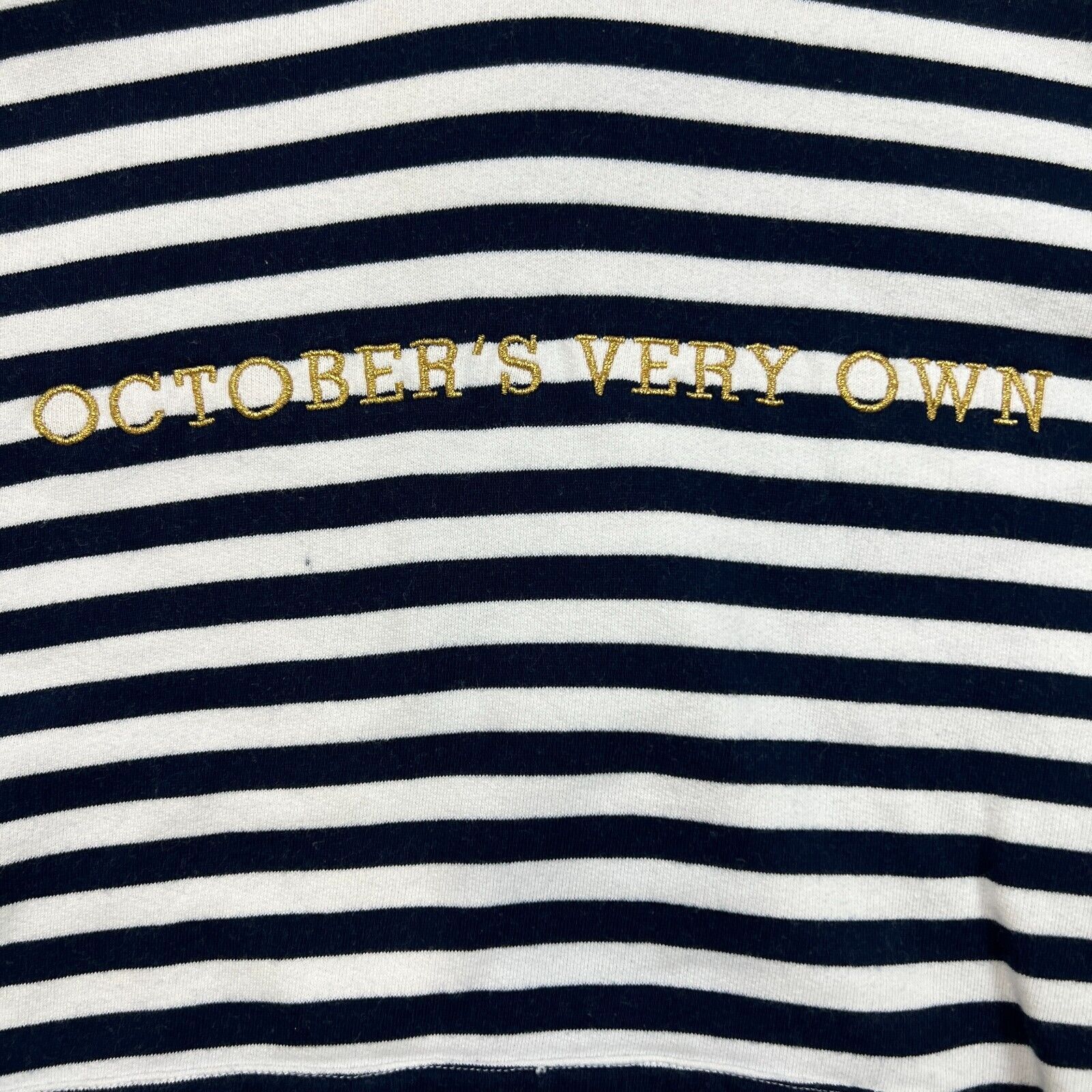 Drake × October's Very Own Octobers Very Own Hoodie Medium OVO Owl Striped Pullover Size US M / EU 48-50 / 2 - 3 Thumbnail