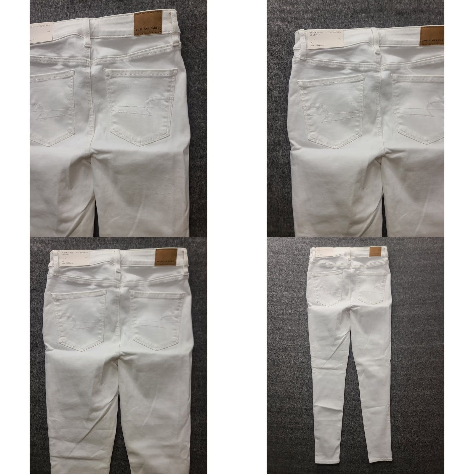 American Eagle Outfitters VINTAGE American Eagle Jeans Womens 6 27x28 Regular Ankle High Rise White 5-Pocket Denim Capstone Size 28" / US 6 / IT 42 - 9 Thumbnail