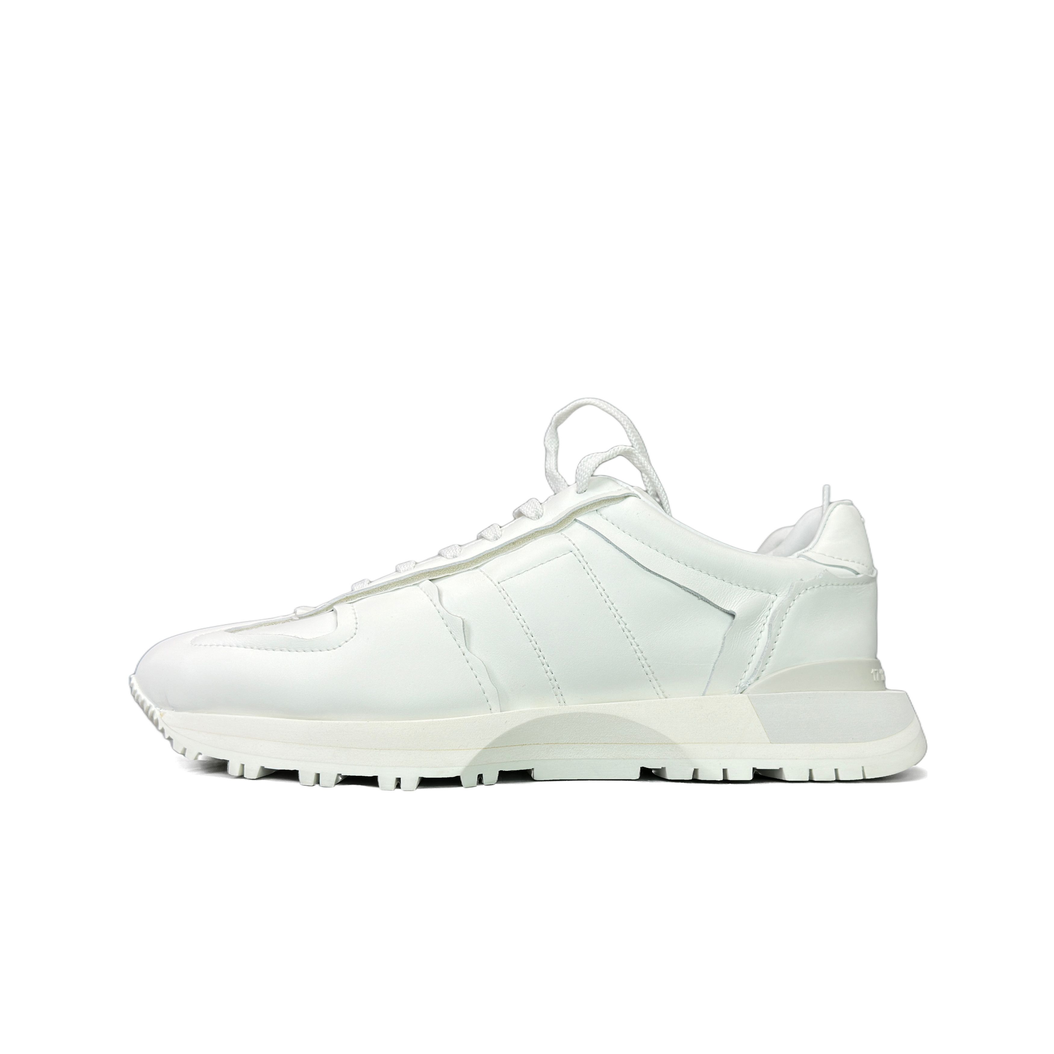 Maison Margiela Maison Margiela White Leather Low-Top Sneakers Size 44 Size US 11 / EU 44 - 1 Thumbnail