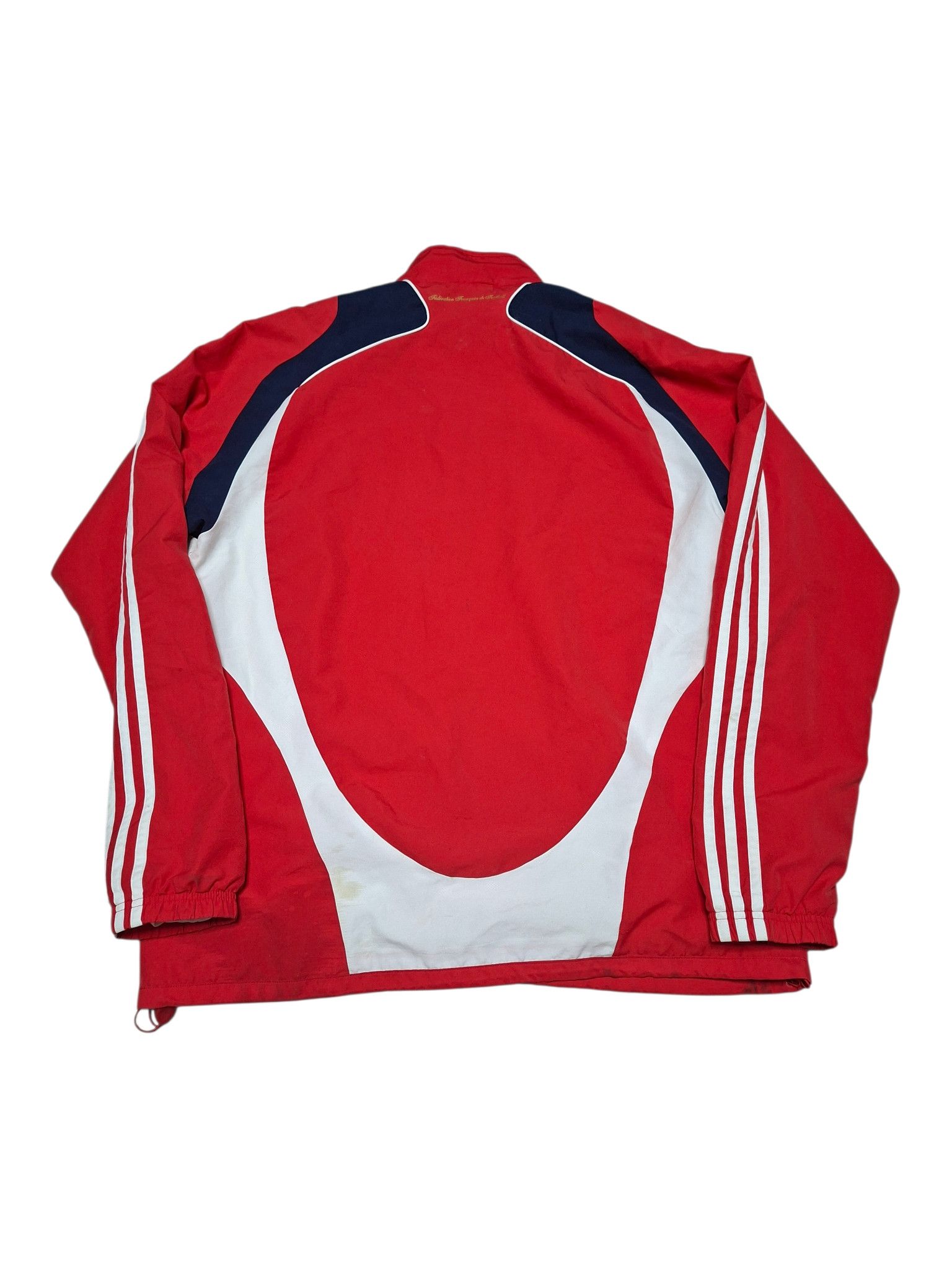 Adidas FRANCE ADIDAS VINTAGE 2007 SOCCER NYLON TRACK JACKET Size US XL / EU 56 / 4 - 3 Thumbnail