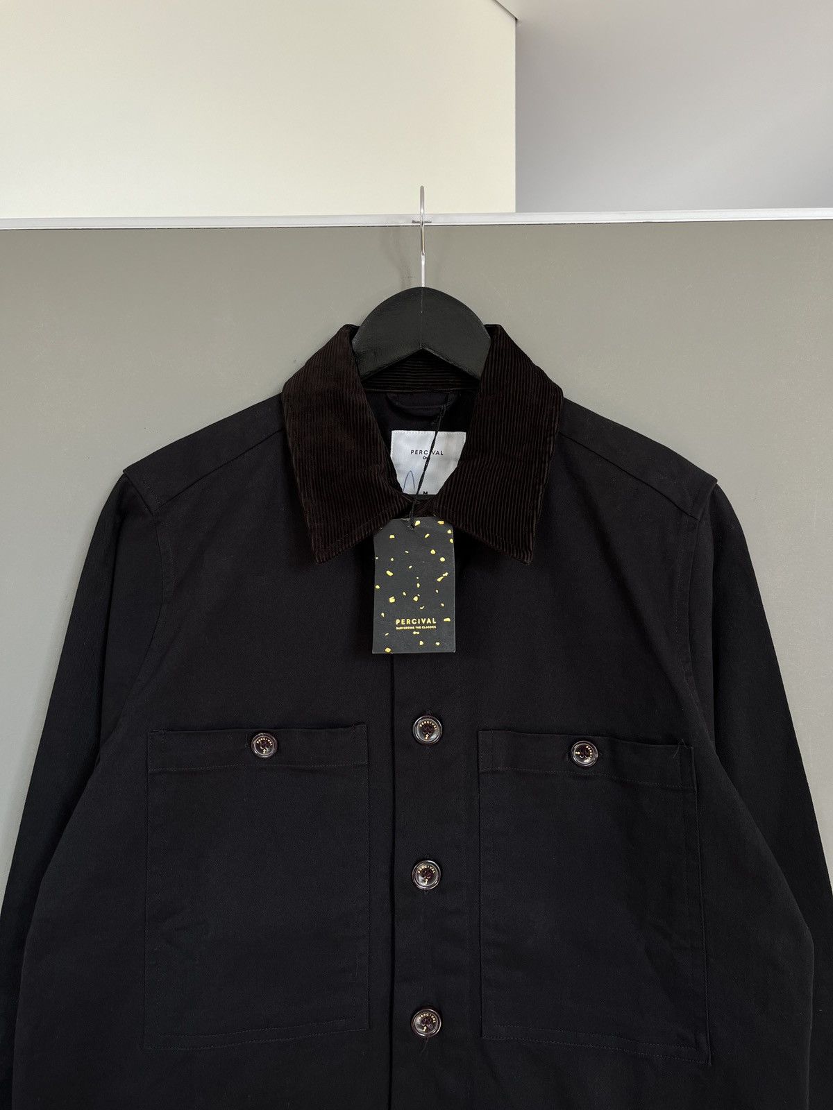 Percival Percival Twill Black Work Chore Jacket Size US M / EU 48-50 / 2 - 3 Thumbnail