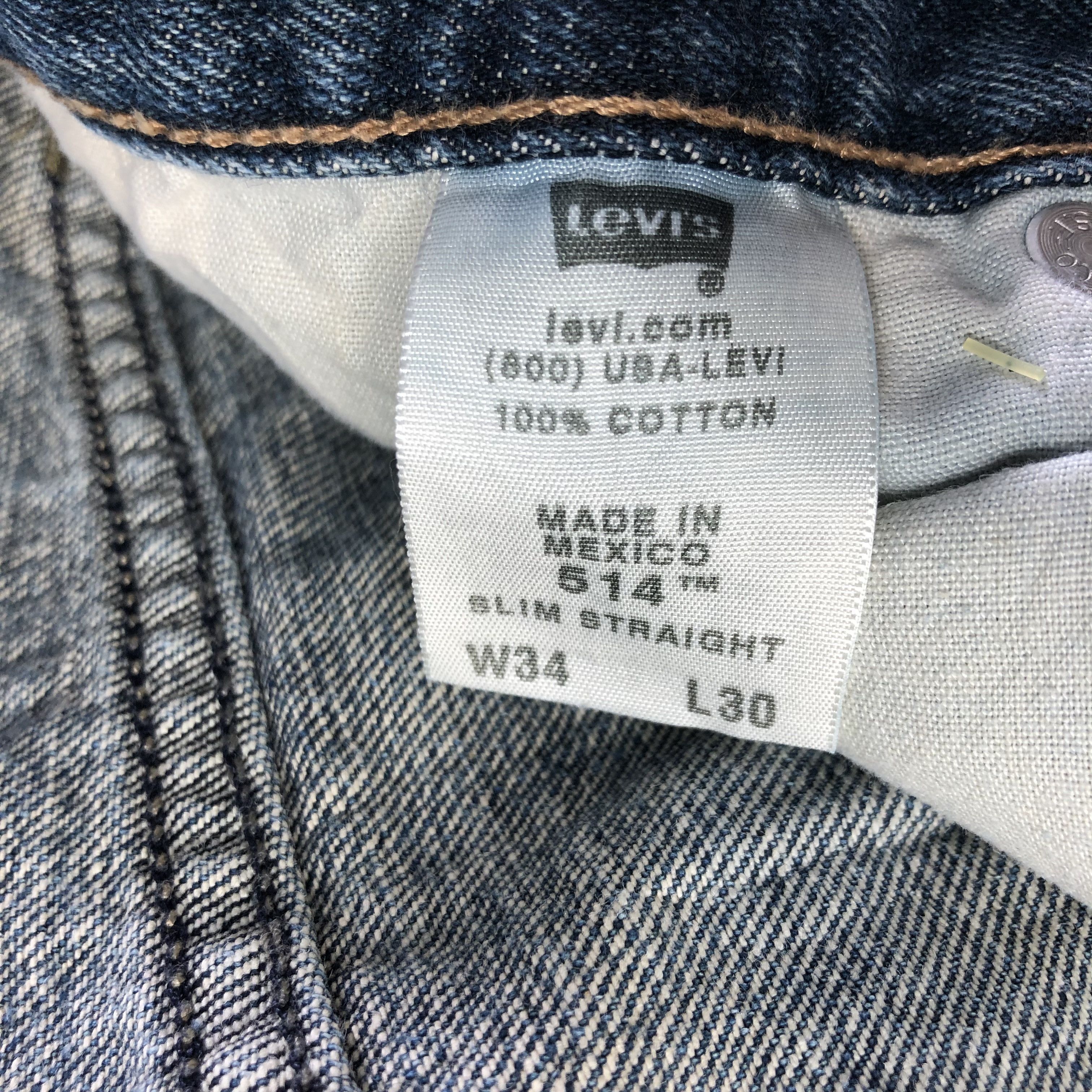 Levi's Vintage Levis 514 Jeans-J4366 Size US 33 - 11 Thumbnail