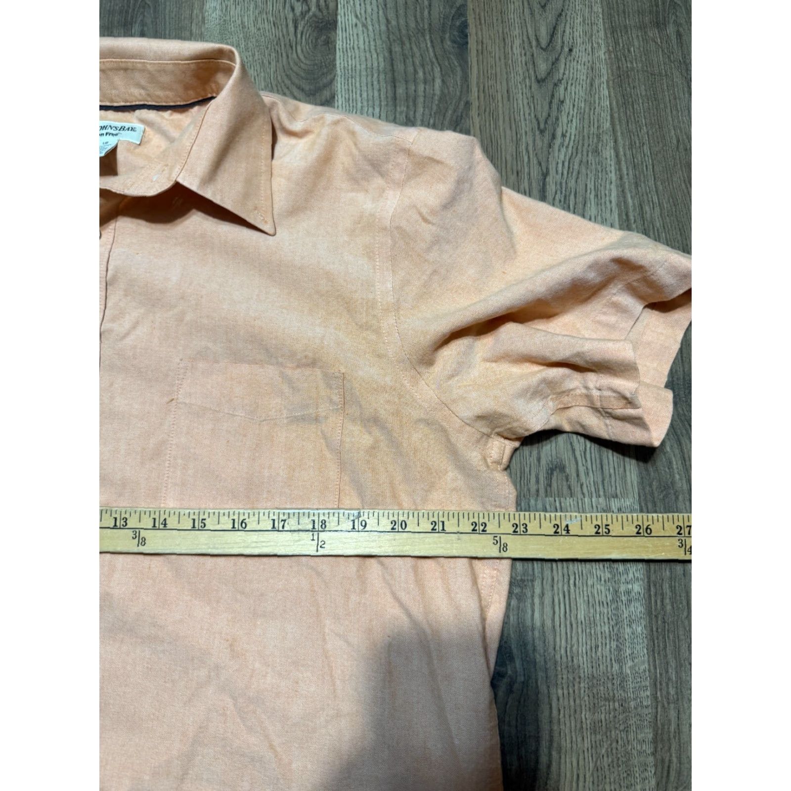 Vintage St. John's Bay Shirt Mens Large Orange Short Sleeve Button Up Shirt Size US L / EU 52-54 / 3 - 6 Thumbnail