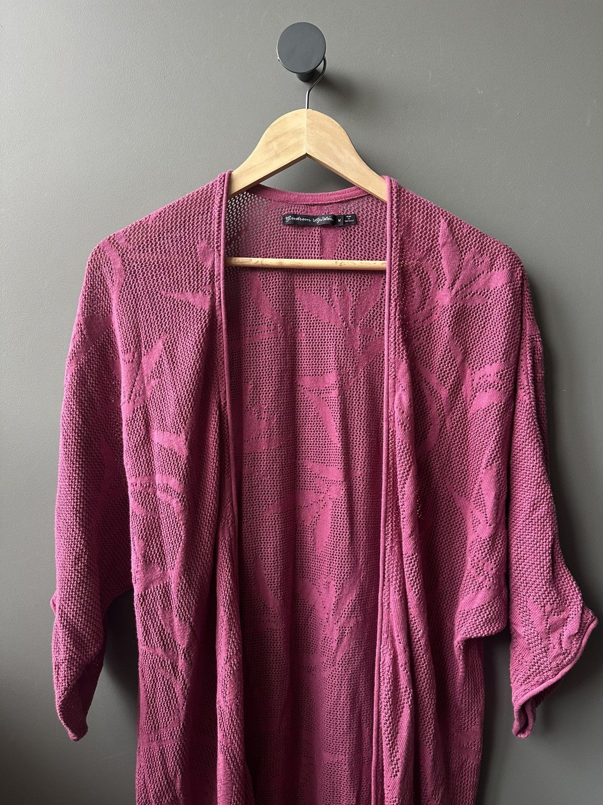 Gudrun Sjoden Gudrun Sjoden Cotton Kimono Mesh Cardigan Size M Size M / US 6-8 / IT 42-44 - 2 Thumbnail