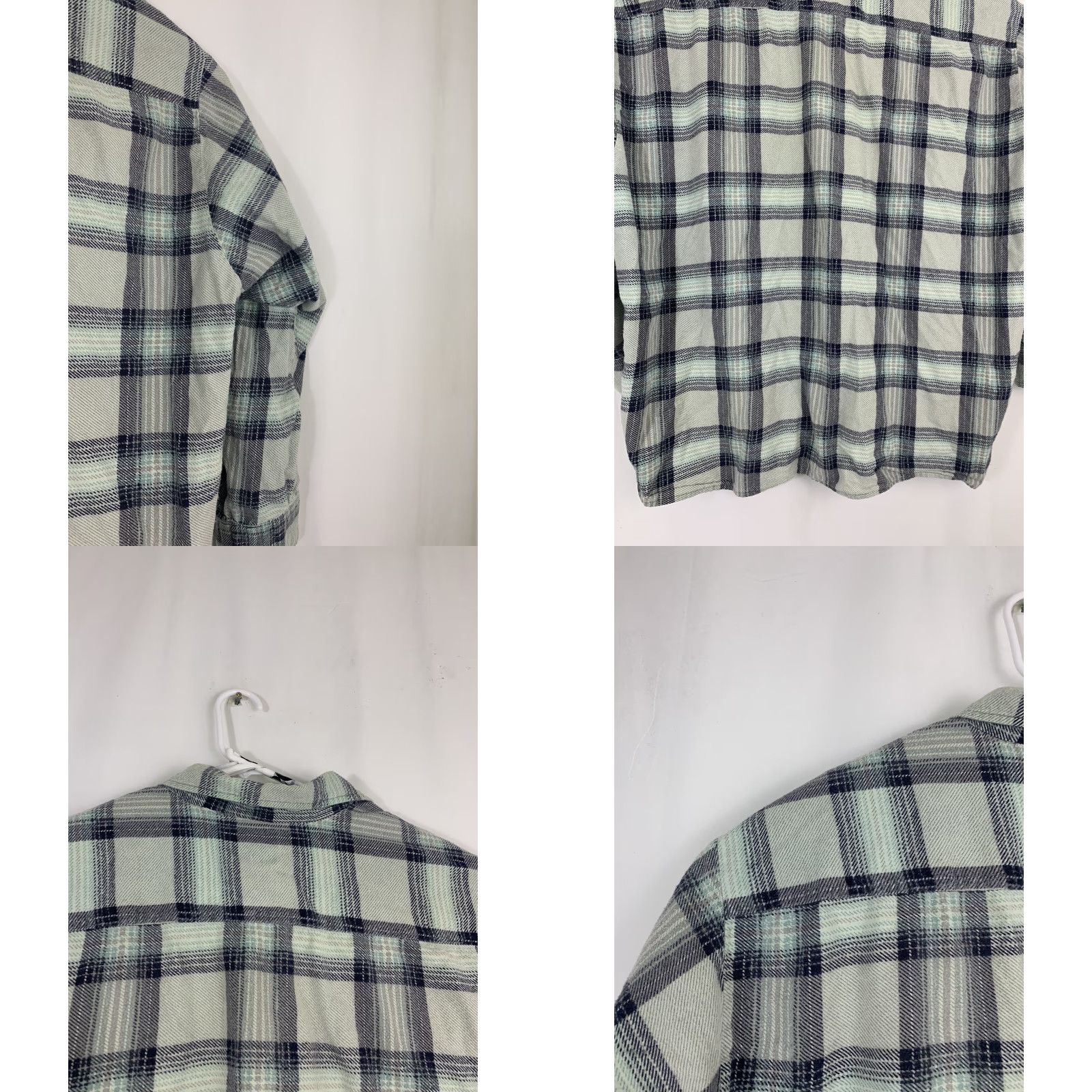 Vintage VINTAGE Saugatuck Mens 3XL Cotton Blue Plaid Flannel Button Up Shirt Size US XXL / EU 58 / 5 - 9 Thumbnail