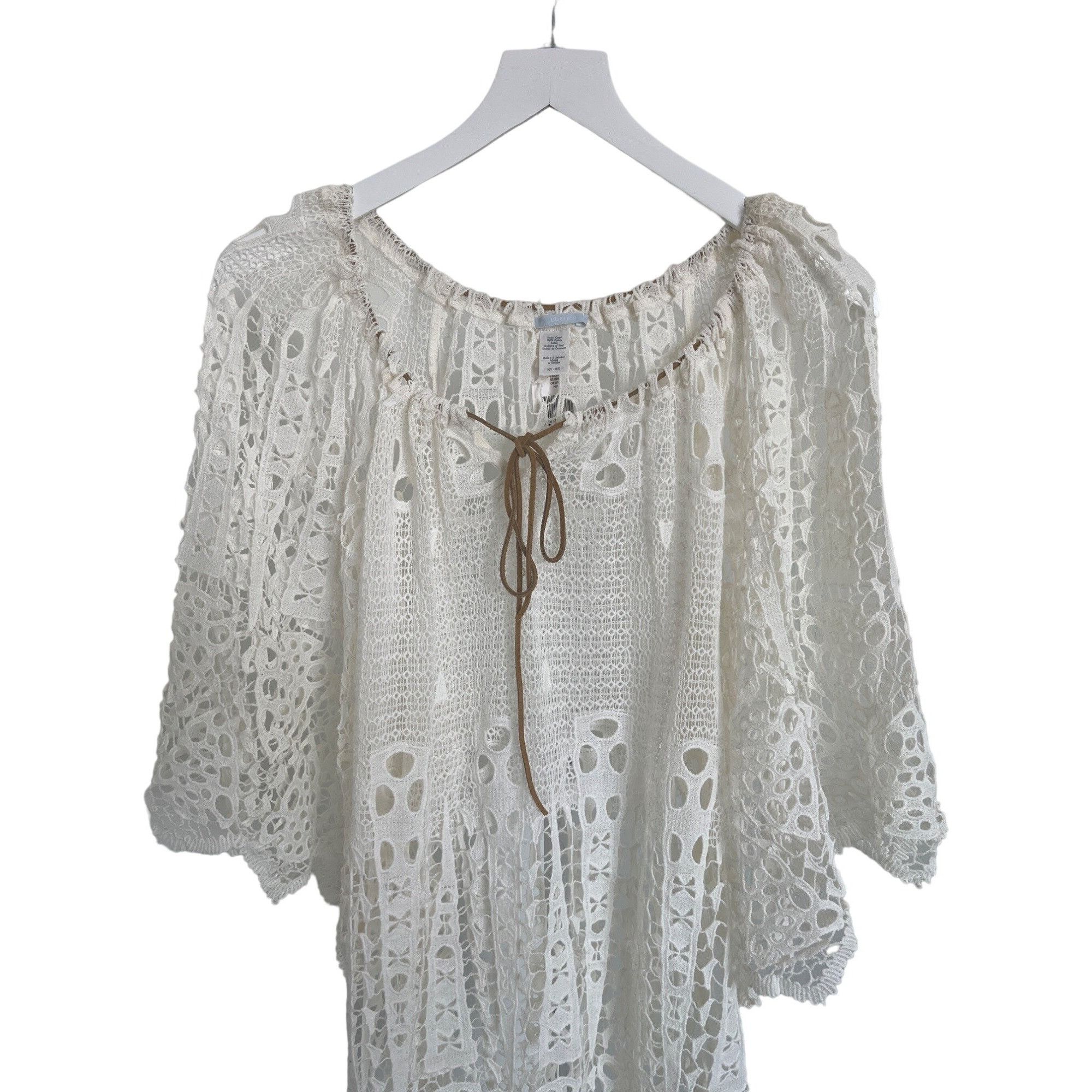 Eberjey Eberjey Spearhead Gianna Crochet Lace Boho Beach Cover-Up Dr Size M / US 6-8 / IT 42-44 - 6 Thumbnail